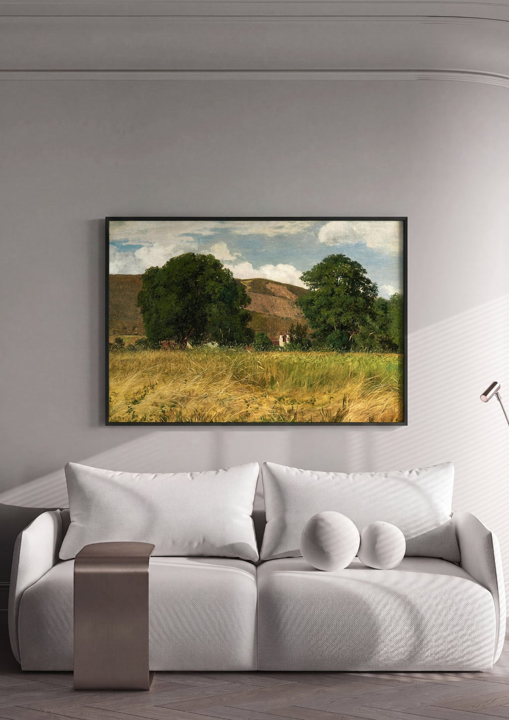 Quadro Decorativo Campo Dourado - Hans Thoma | quadro emoldurado na parede