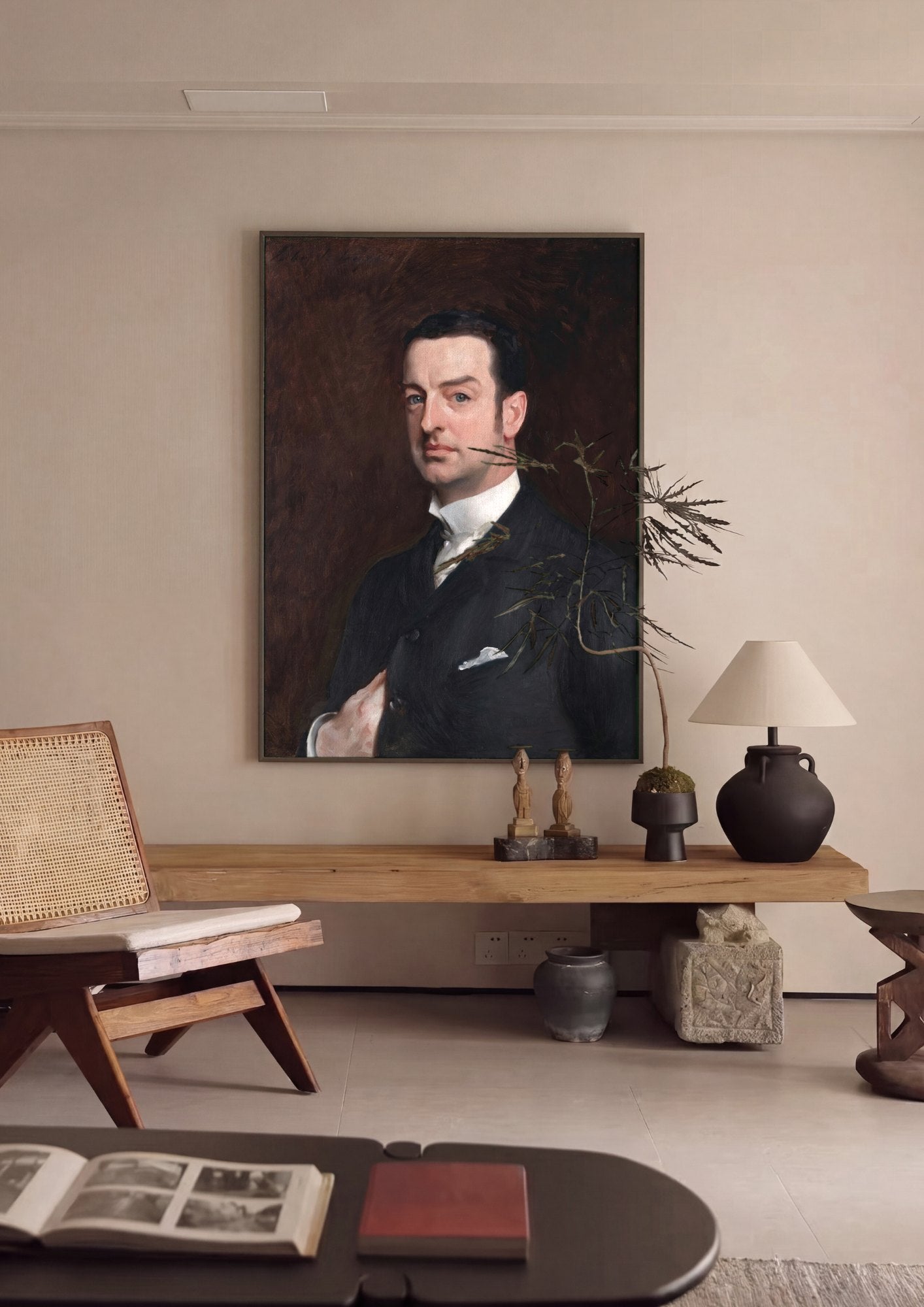 Quadro Decorativo Retrato de W. Graham Robertson - John Singer Sargent | quadro emoldurado na parede