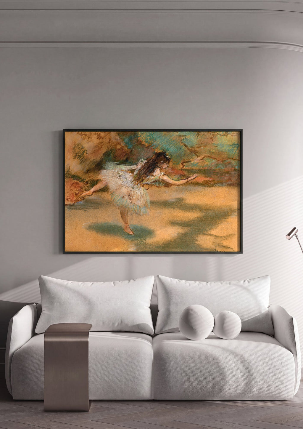 Quadro Decorativo Bailarina em Movimento - Degas | quadro emoldurado na parede