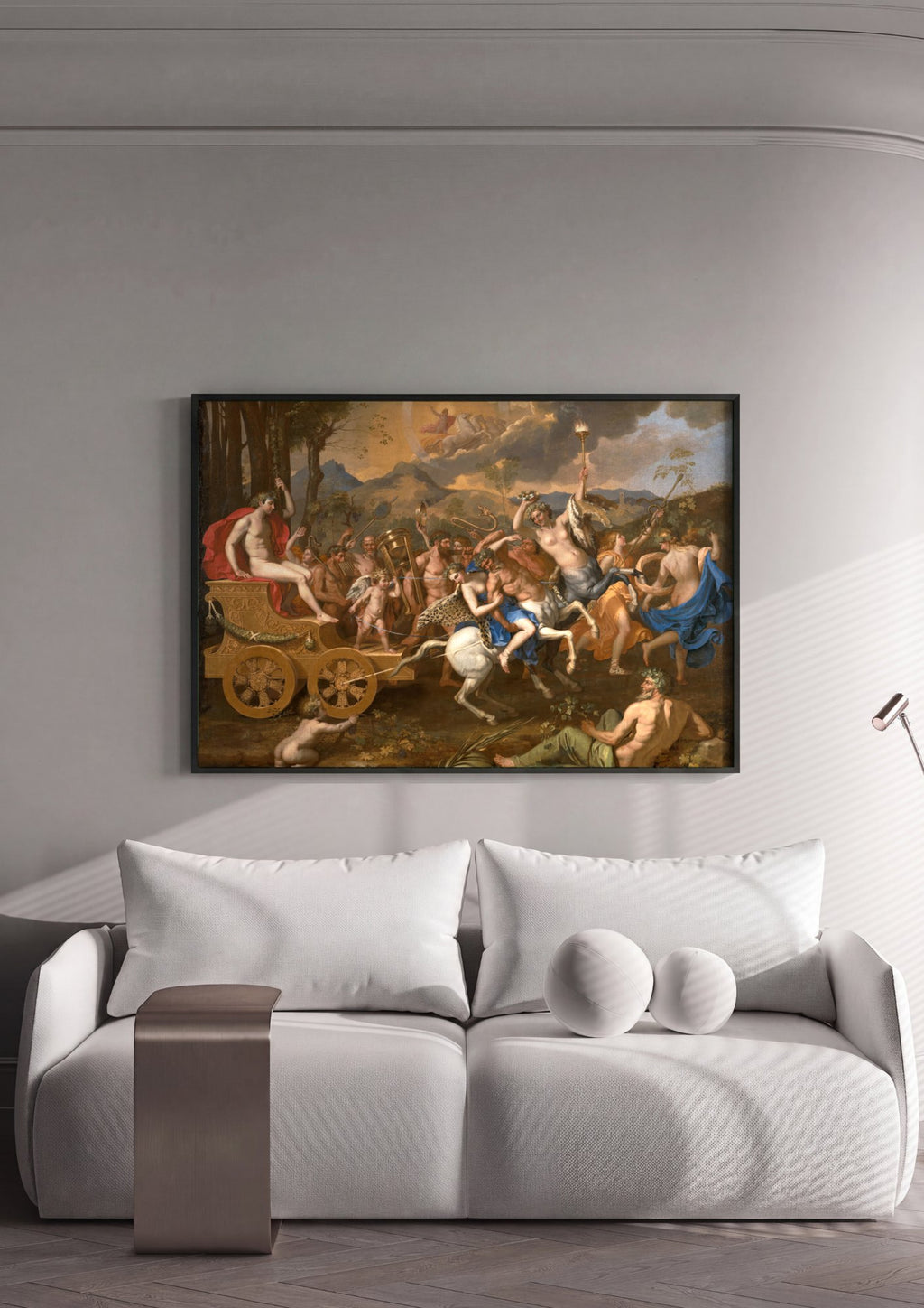 Quadro Decorativo O Triunfo de Baco - Nicolas Poussin | quadro emoldurado na parede