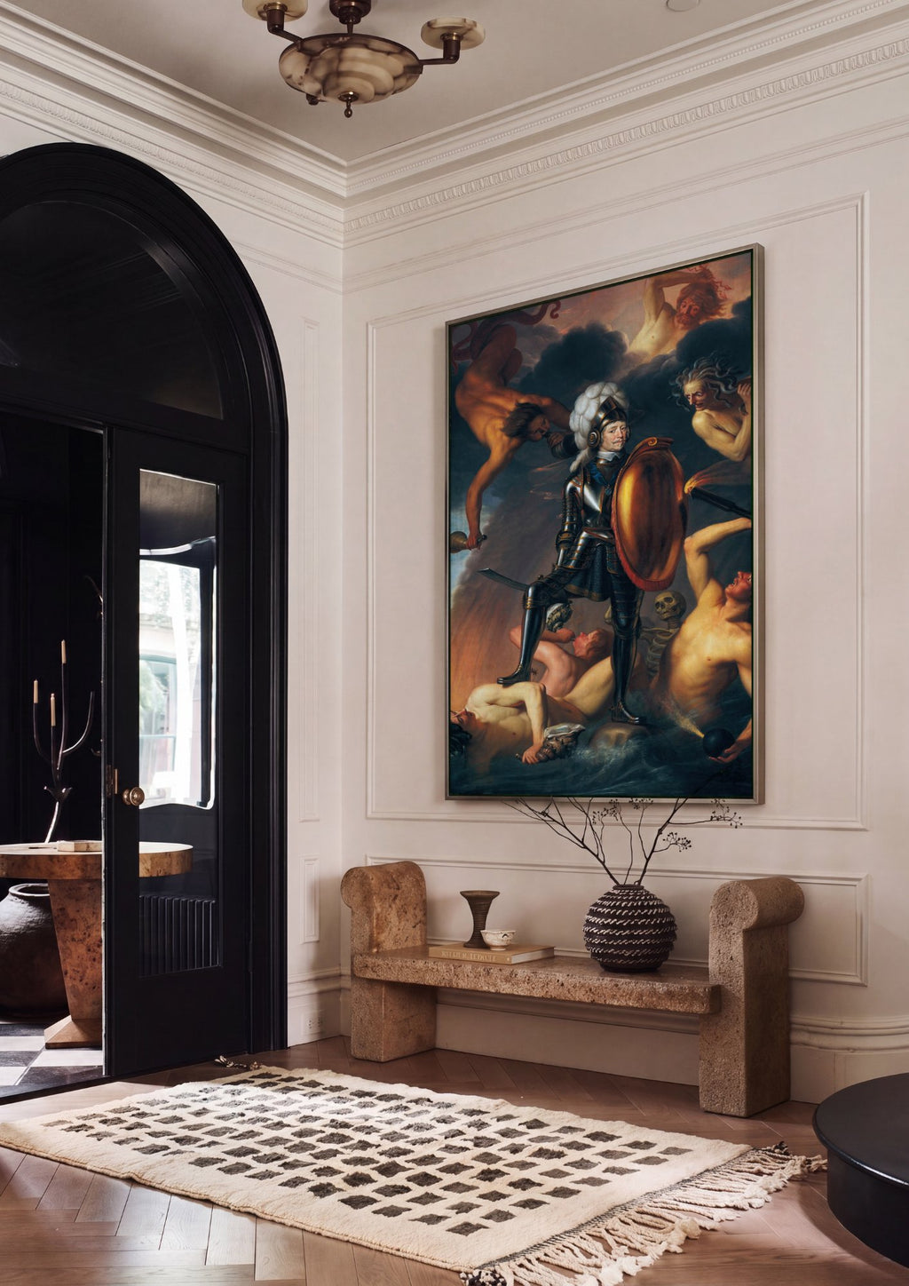 Quadro Decorativo 'O Príncipe Frederico Henrique de Orange' - Honthorst em ambiente decorado