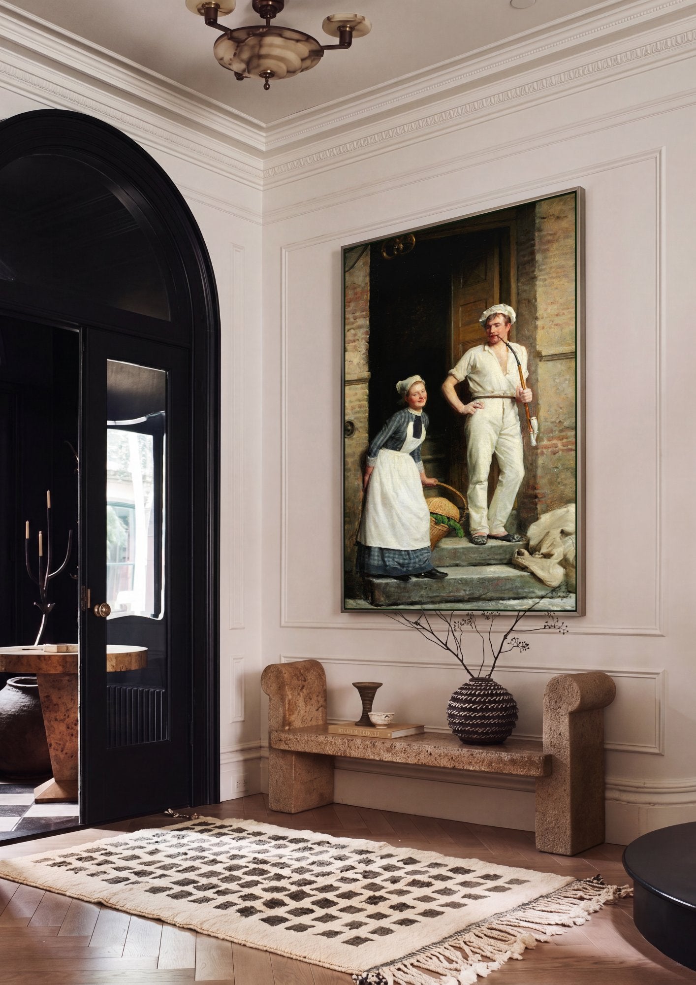 Quadro Decorativo A Padaria - Carl Bloch em ambiente decorado