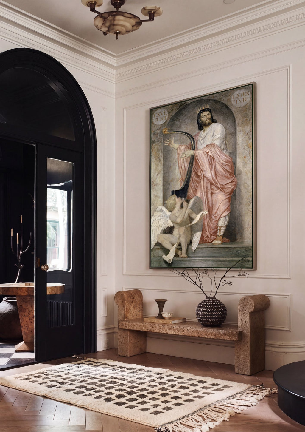 Quadro Decorativo O Rei Davi - Arnold Böcklin em ambiente decorado