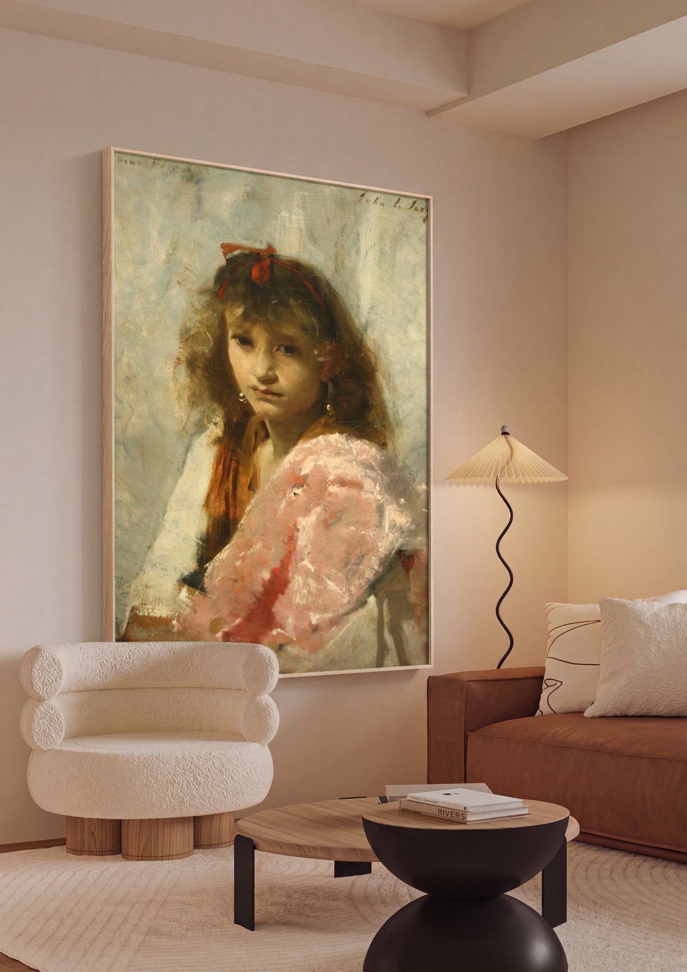 Quadro Decorativo Carmela Bertagna - John Singer Sargent em ambiente decorado