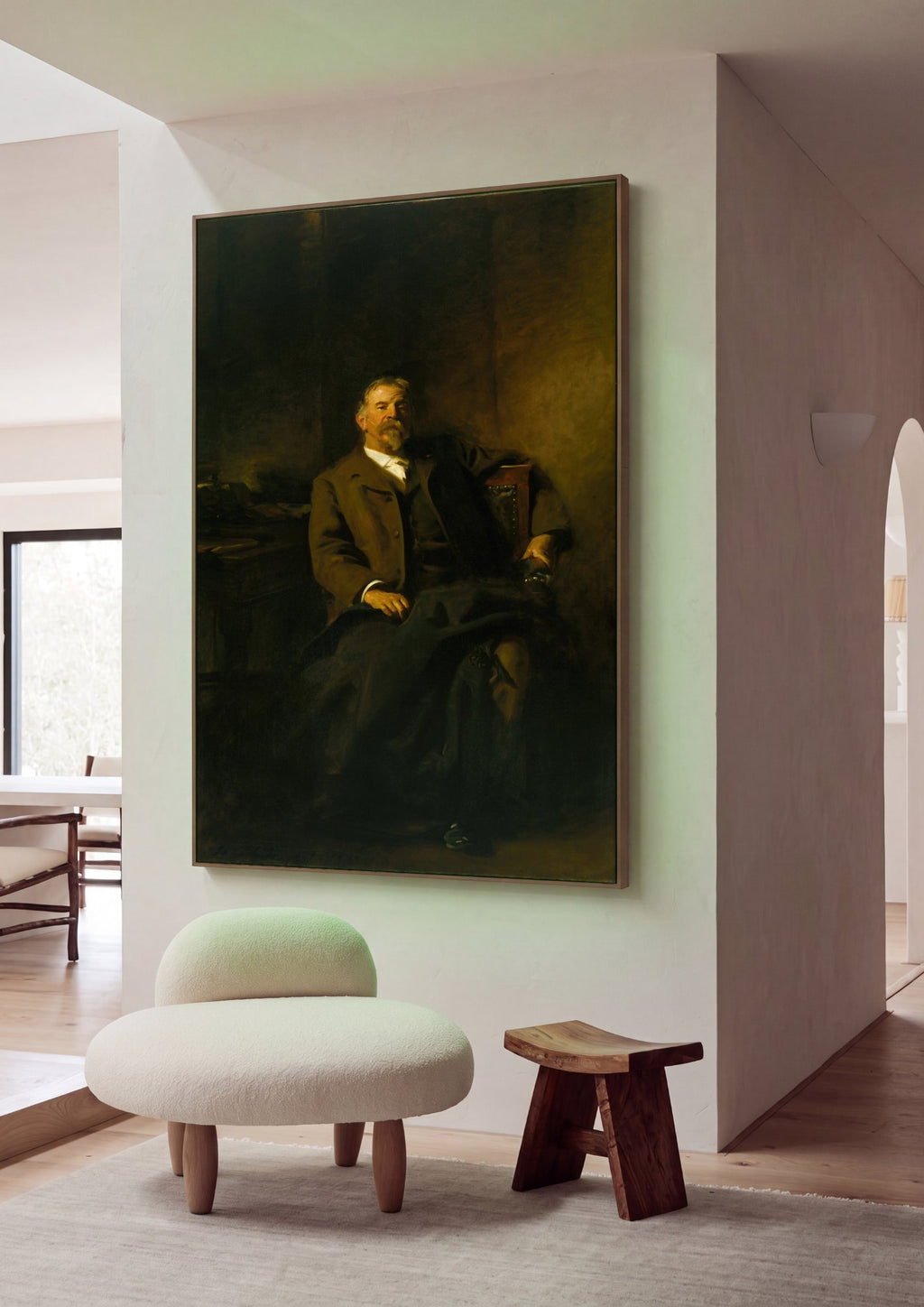 Quadro Decorativo Retrato de Homem - John Singer Sargent em ambiente decorado
