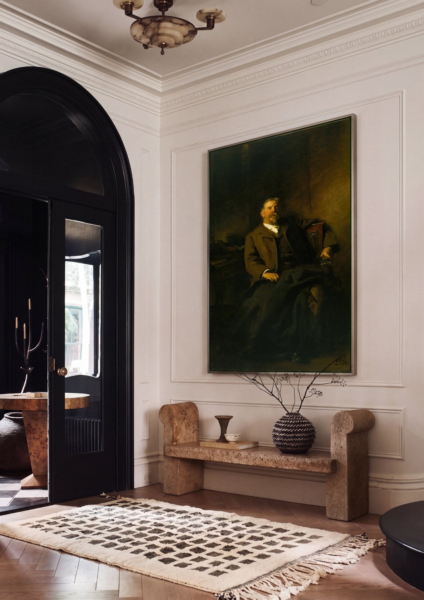 Quadro Decorativo Retrato de Homem - John Singer Sargent em ambiente decorado
