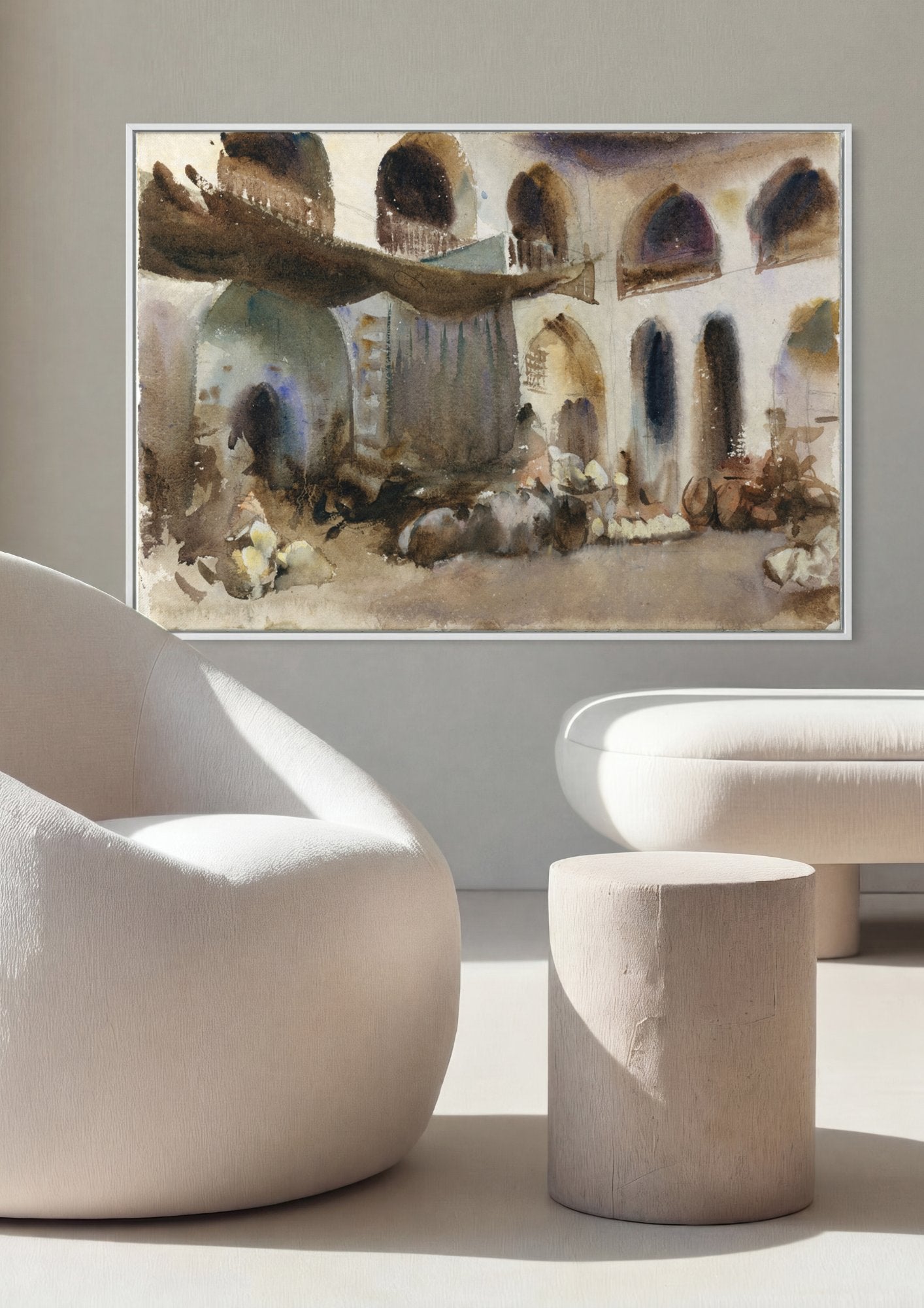 Quadro Decorativo Mercado Oriental - John Singer Sargent em ambiente decorado