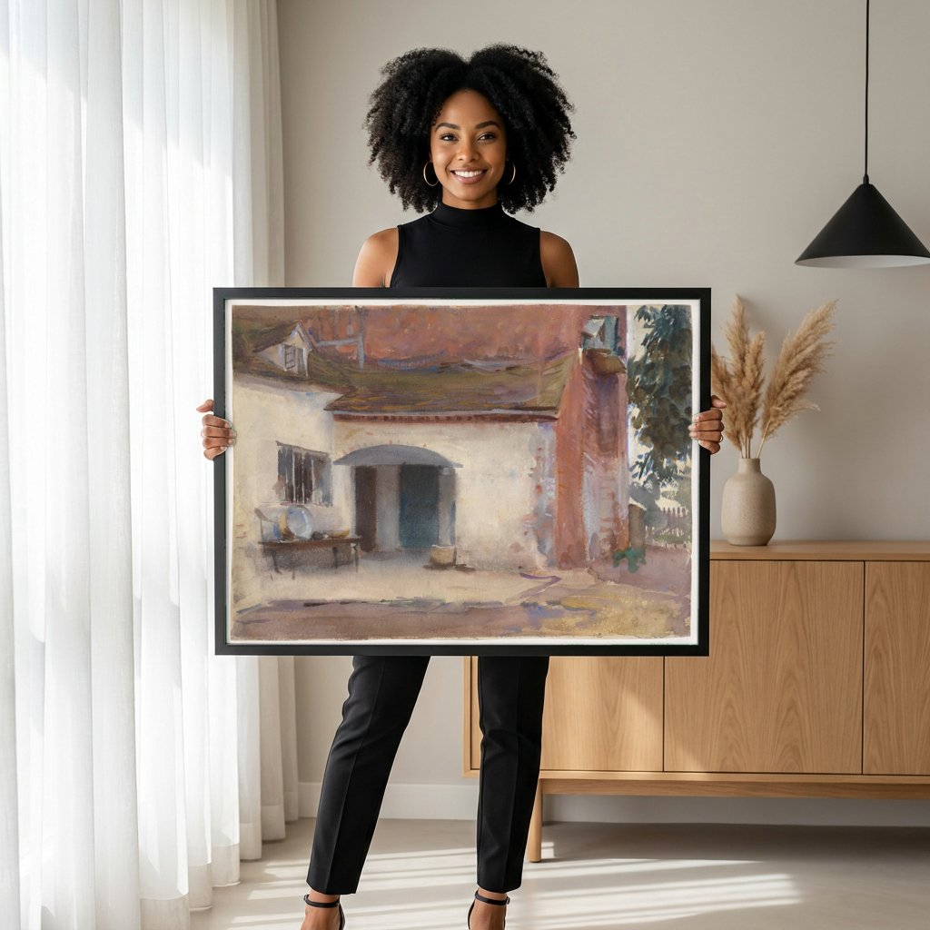 Quadro Decorativo Cenas de Uma Casa - John Singer Sargent com modelo em ambiente