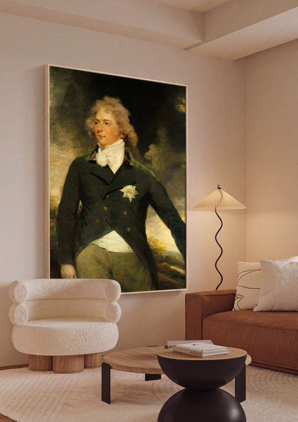 Quadro Decorativo Retrato de Homem - John Hoppner em ambiente decorado