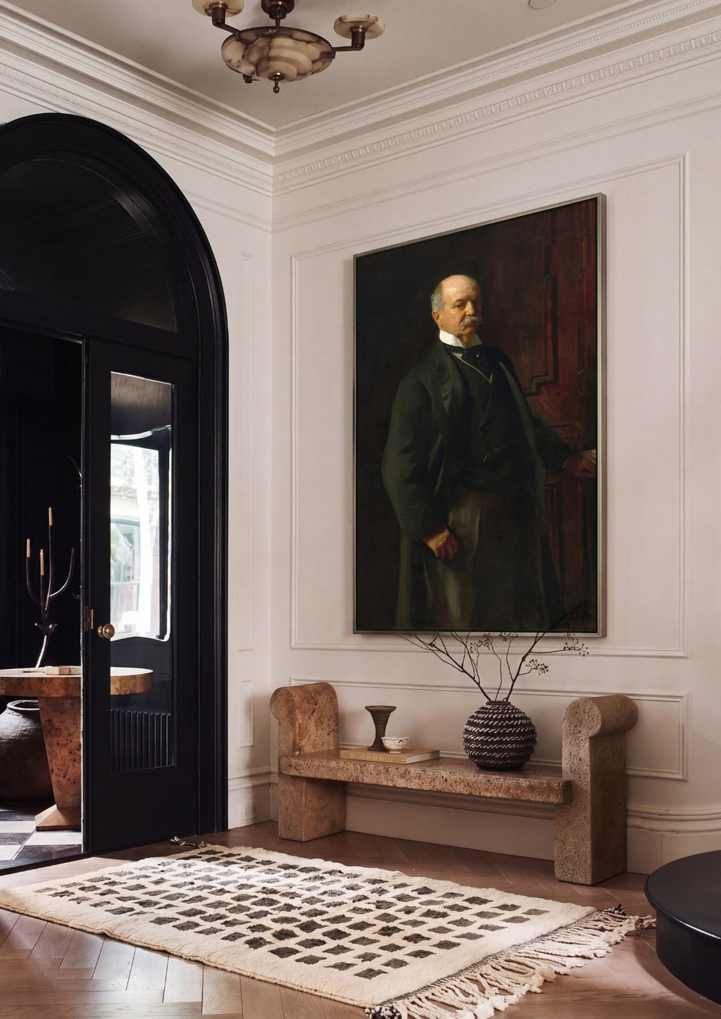 Quadro Decorativo: Retrato de Homem - John Singer Sargent em ambiente decorado