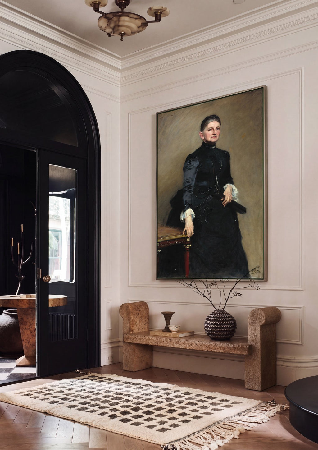 Quadro Decorativo Retrato de Mulher - John Singer Sargent em ambiente decorado