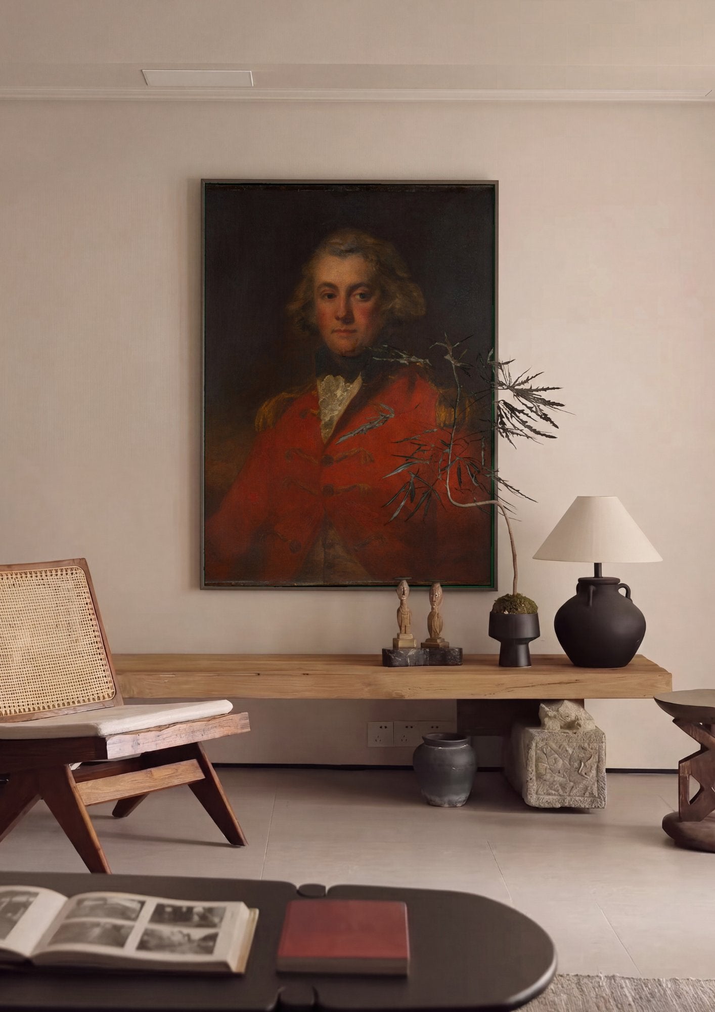 Quadro Decorativo Retrato de Homem - John Hoppner em ambiente decorado