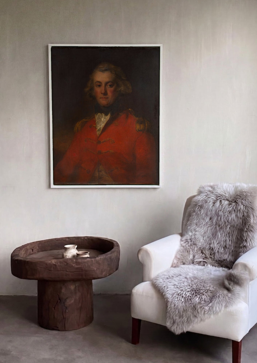 Quadro Decorativo Retrato de Homem - John Hoppner em ambiente decorado