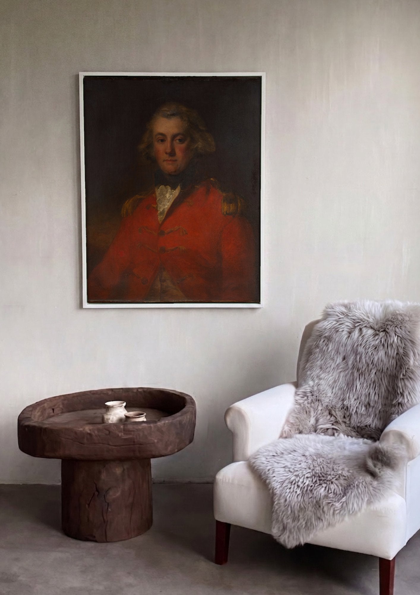 Quadro Decorativo Retrato de Homem - John Hoppner em ambiente decorado
