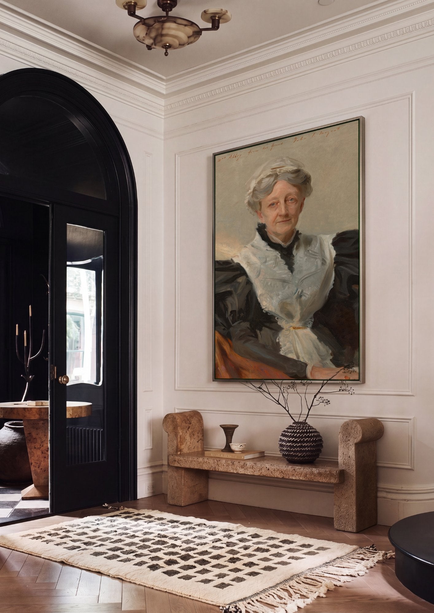 Quadro Decorativo Retrato de Mulher - John Singer Sargent em ambiente decorado