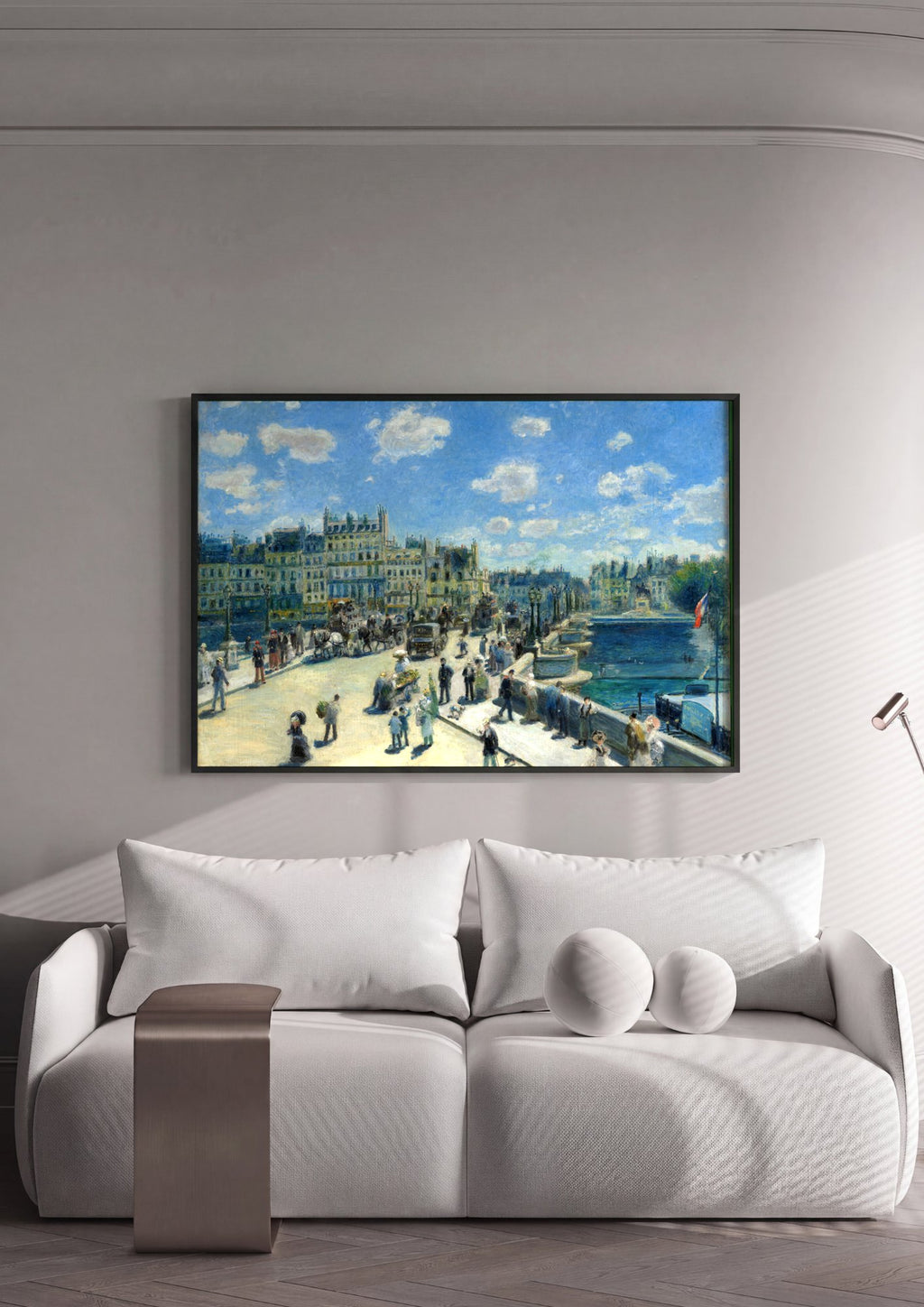 Quadro Decorativo Pont Neuf - Renoir em ambiente decorado