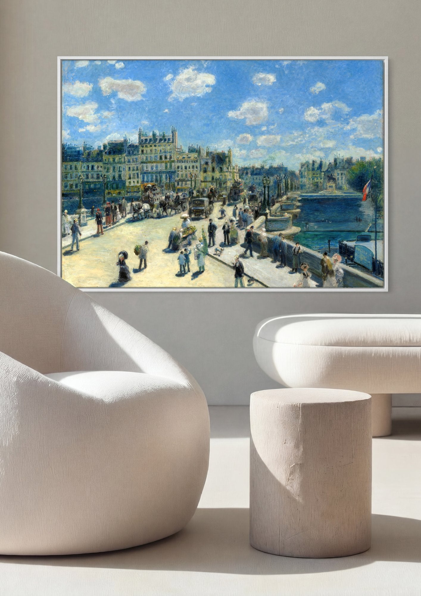 Quadro Decorativo Pont Neuf - Renoir em ambiente decorado