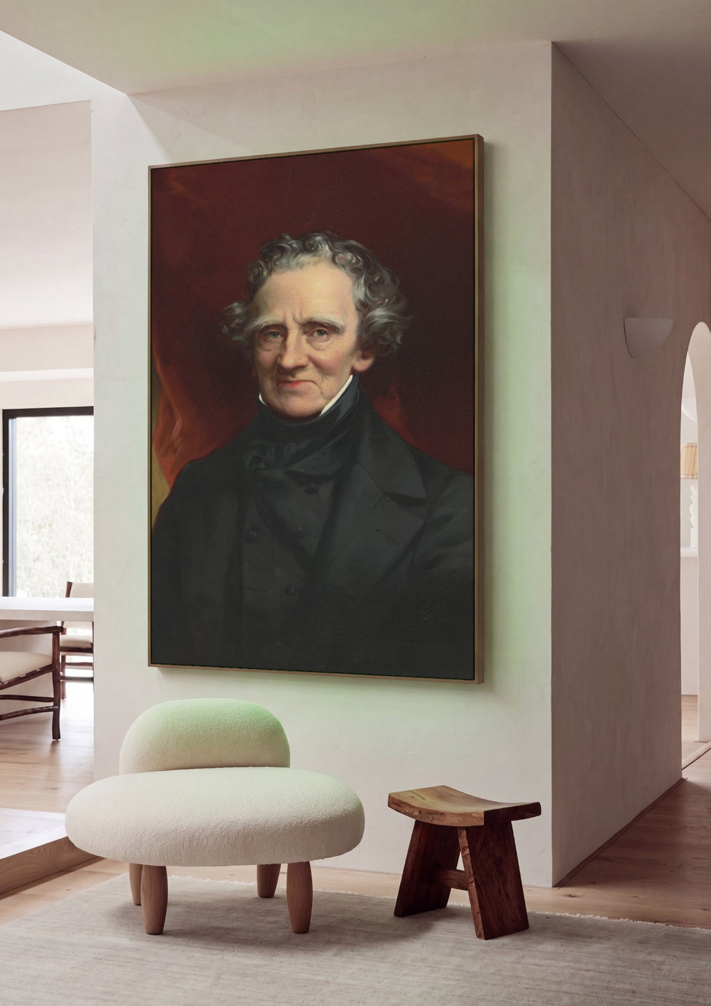 Quadro Decorativo: Retrato de Homem - Thomas Sully em ambiente decorado