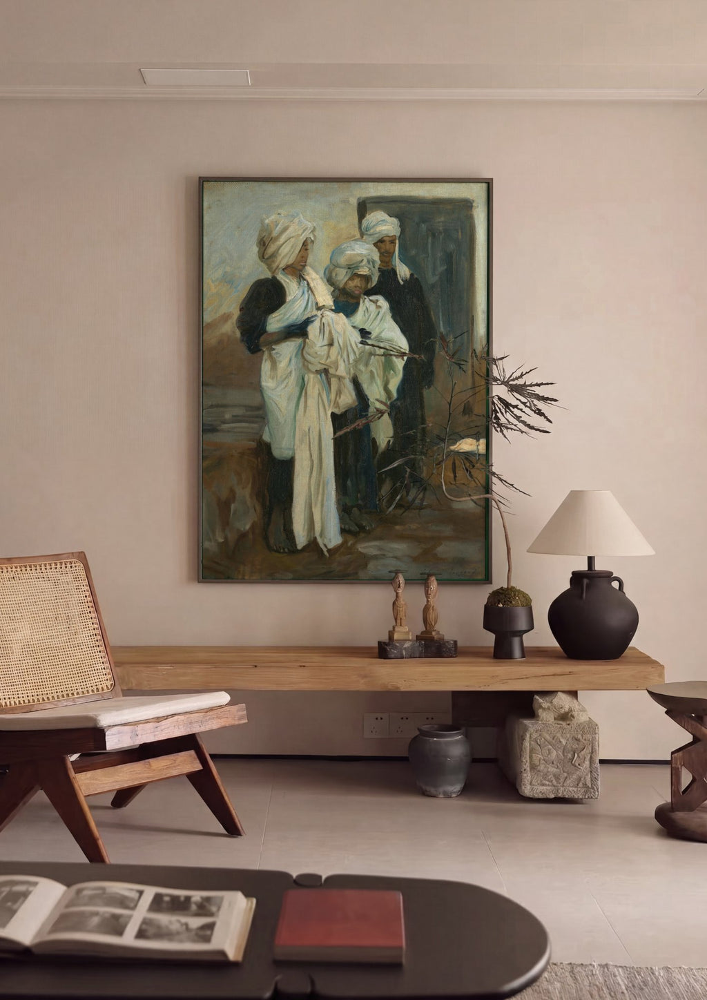Quadro Decorativo Estudos de Figuras Orientais - John Singer Sargent em ambiente decorado