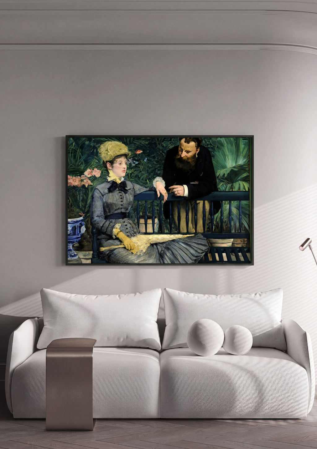 Quadro Decorativo No Conservatório - Edouard Manet em ambiente decorado
