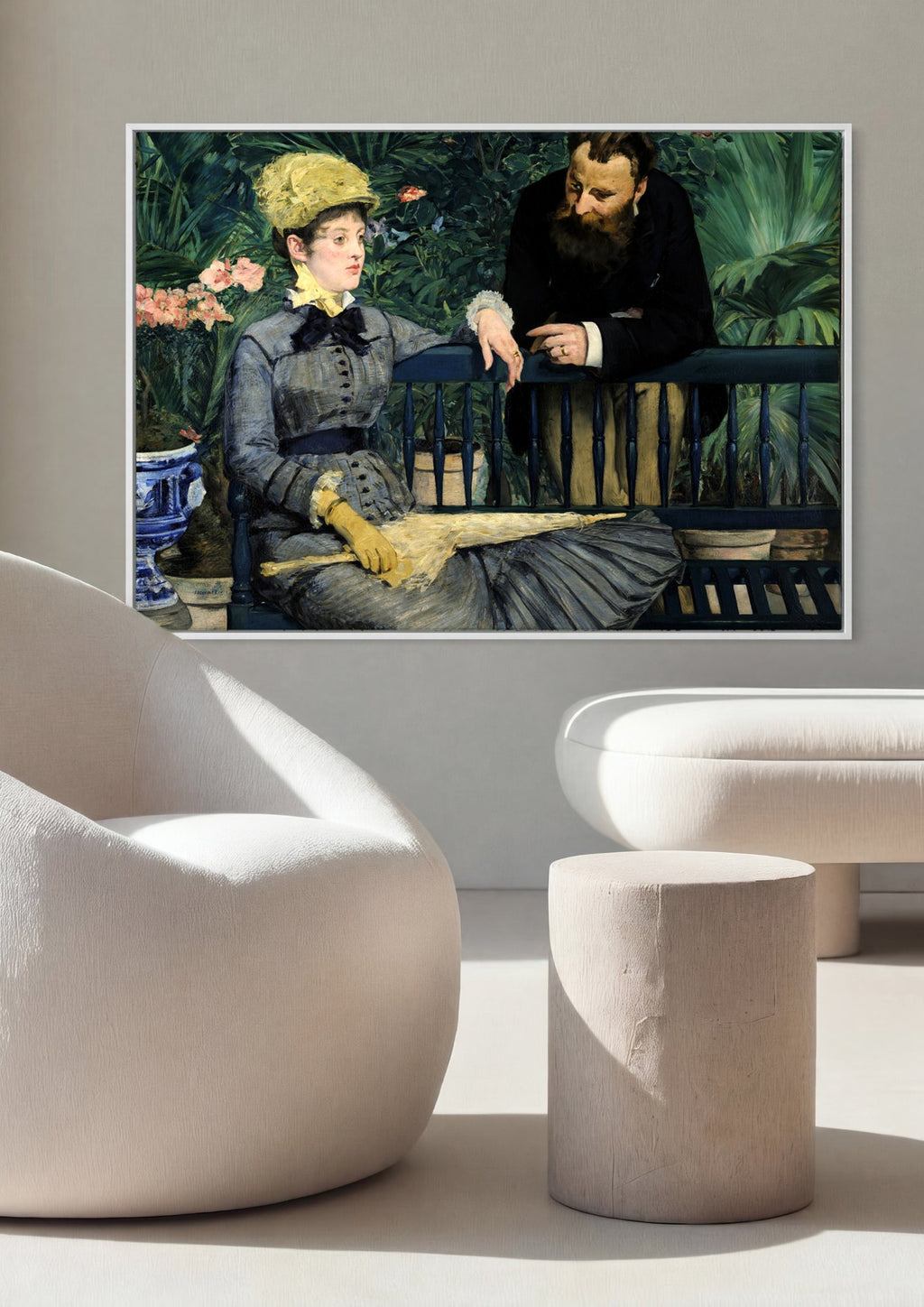 Quadro Decorativo No Conservatório - Edouard Manet em ambiente decorado