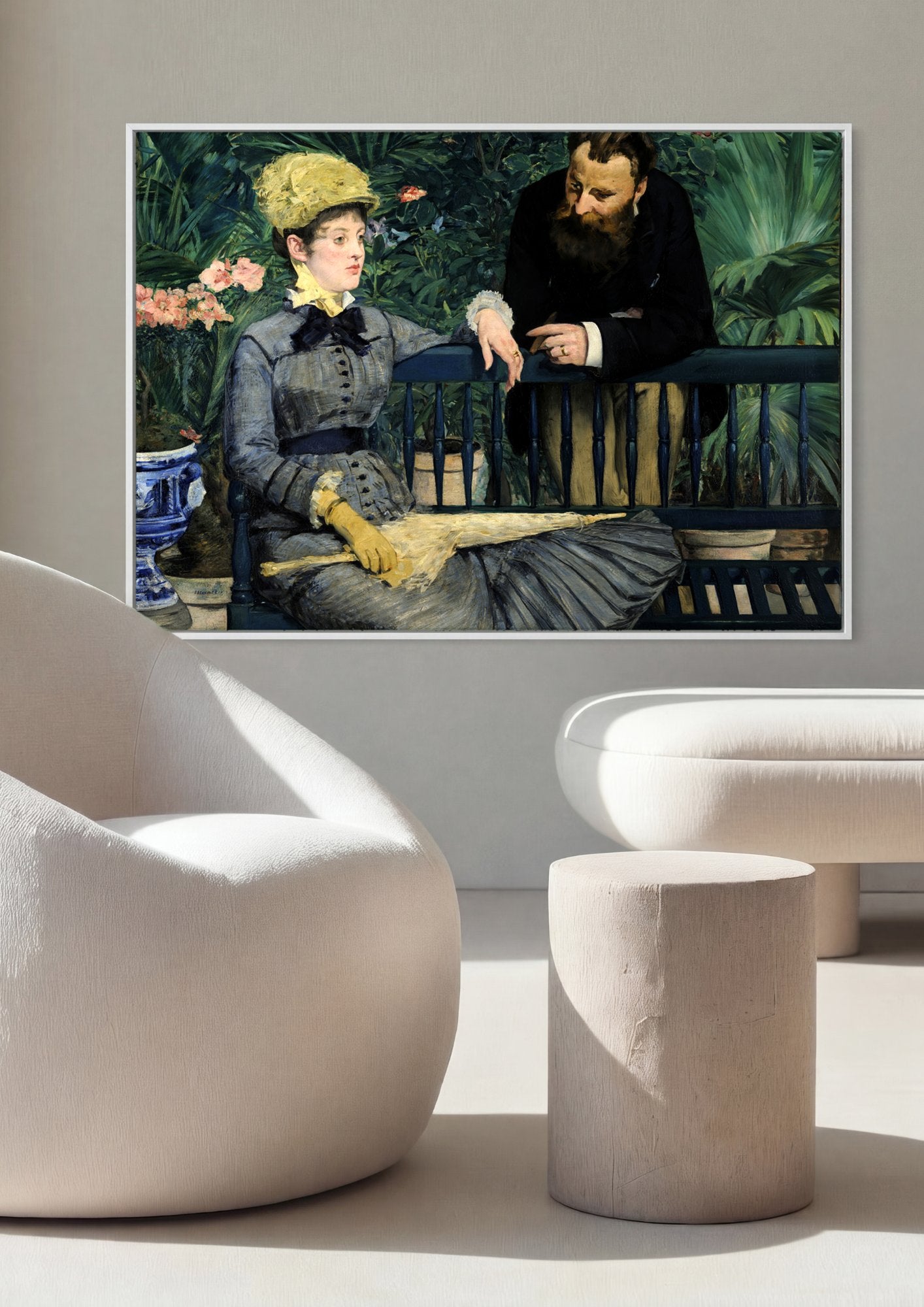 Quadro Decorativo No Conservatório - Edouard Manet em ambiente decorado