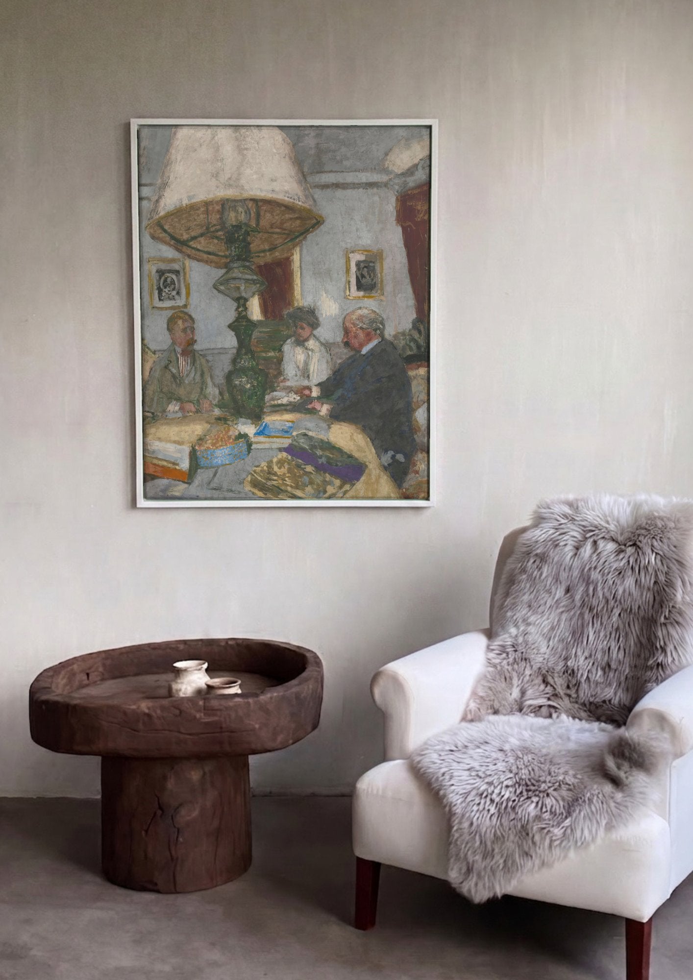 Quadro Decorativo A Mesa de Jantar - Édouard Vuillard em ambiente decorado