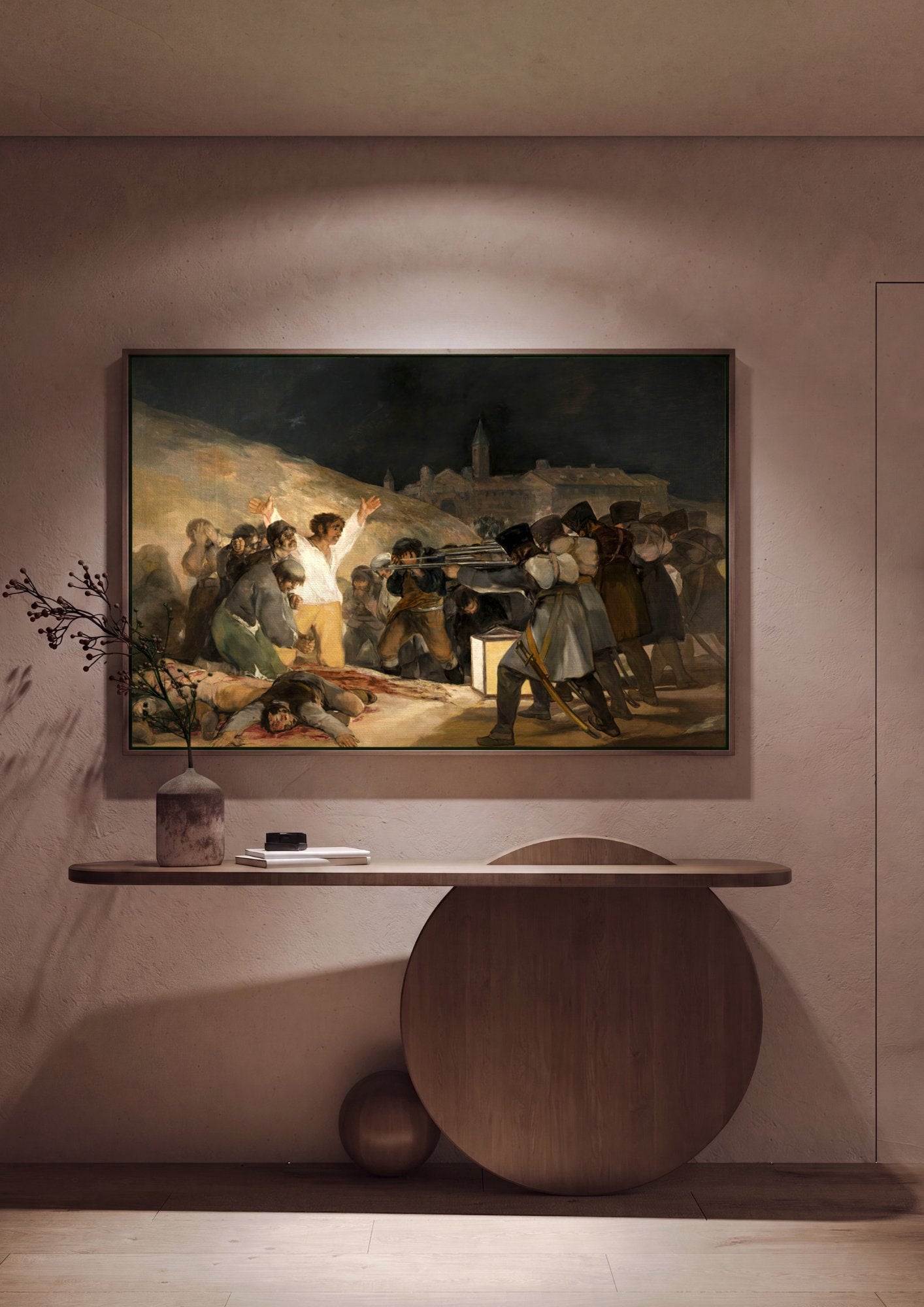 Quadro Decorativo El Tres de Mayo - Goya em ambiente decorado