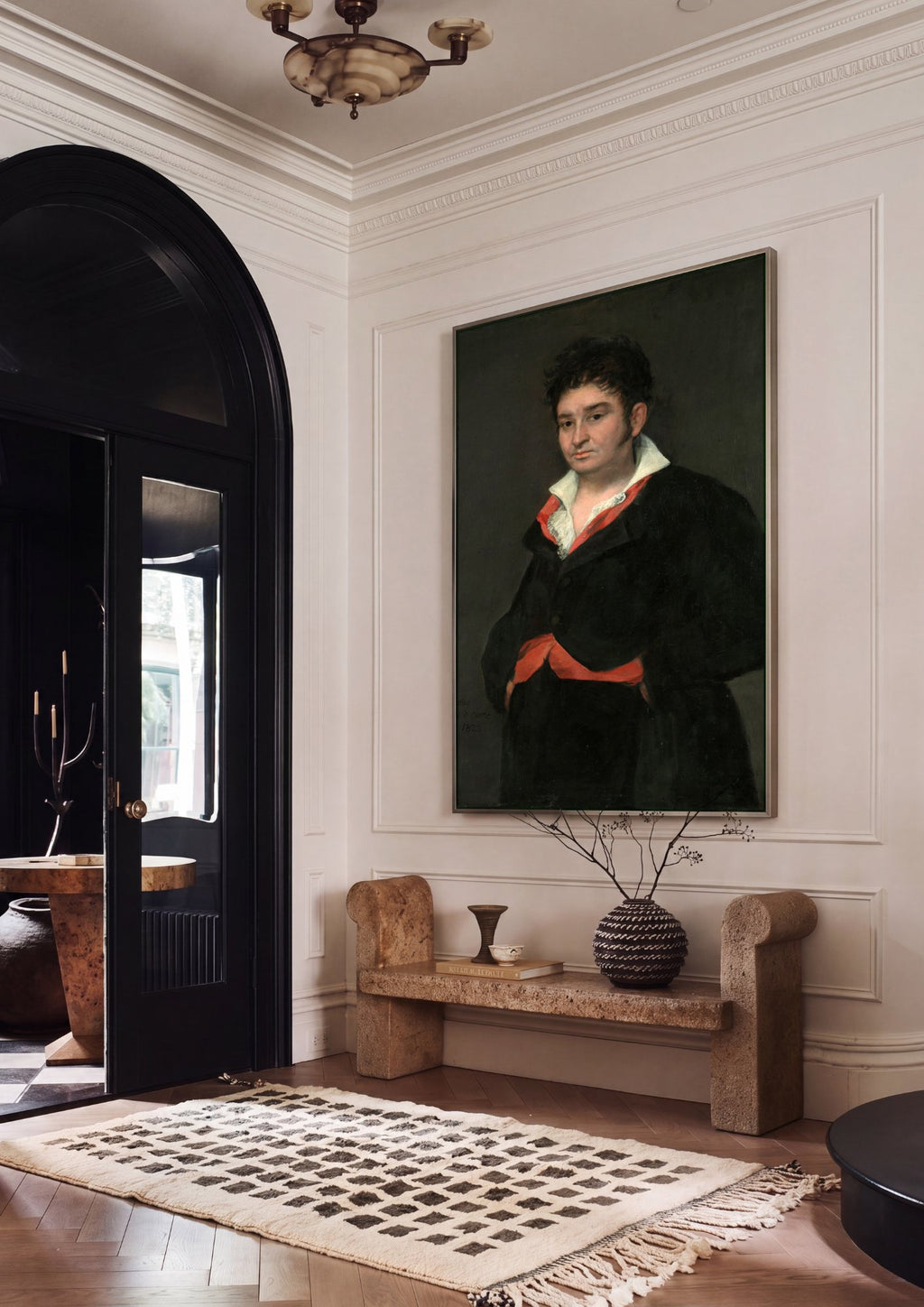 Quadro Decorativo D. Ramón Satue - Goya em ambiente decorado