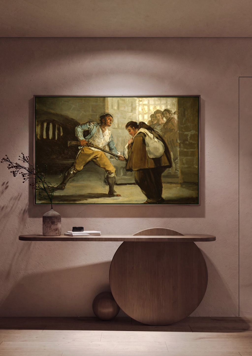 Quadro Decorativo 'Prisão' - Goya em ambiente decorado