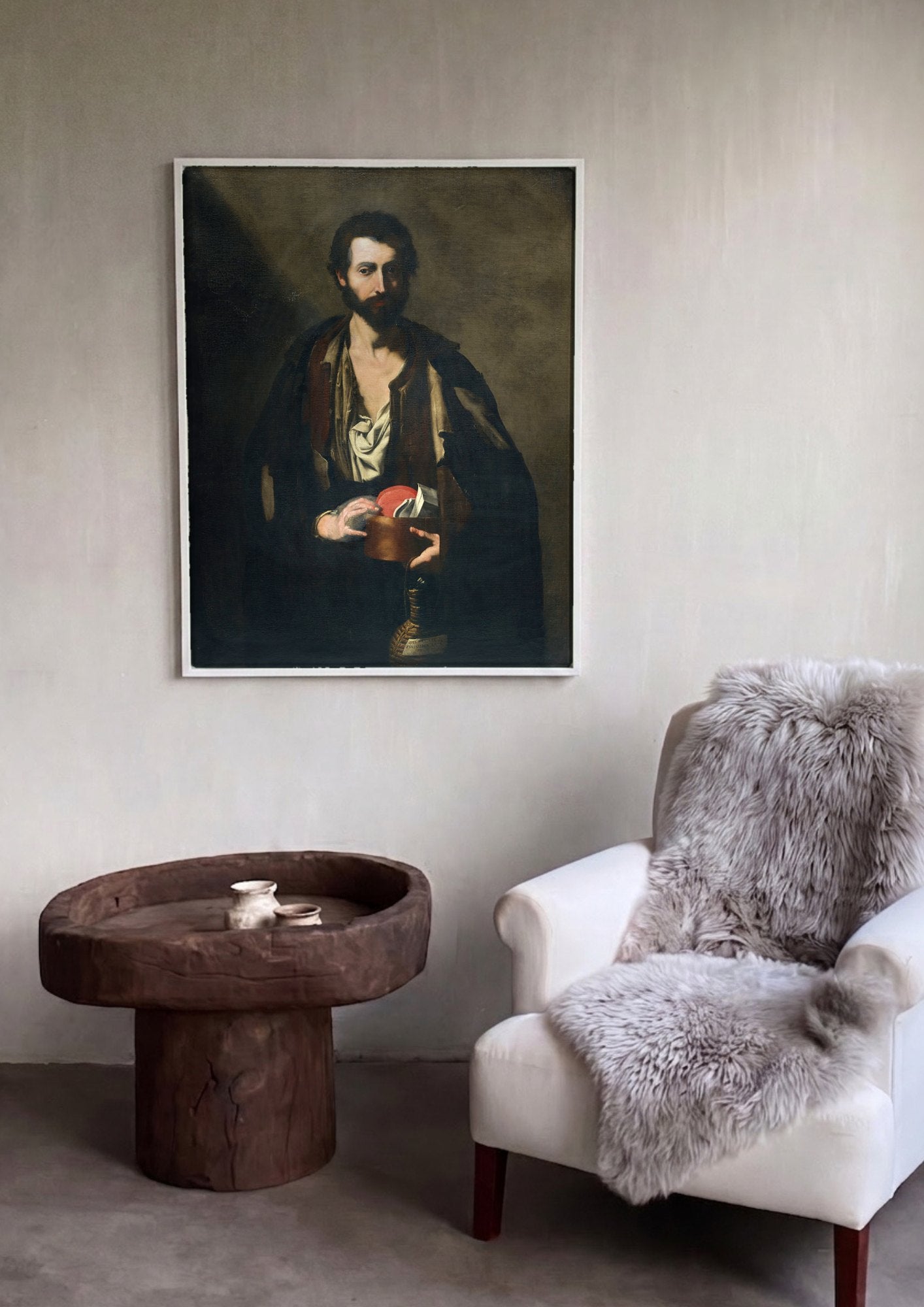 Quadro Decorativo 'O Cego de Gammon' - Jusepe de Ribera | quadro emoldurado na parede