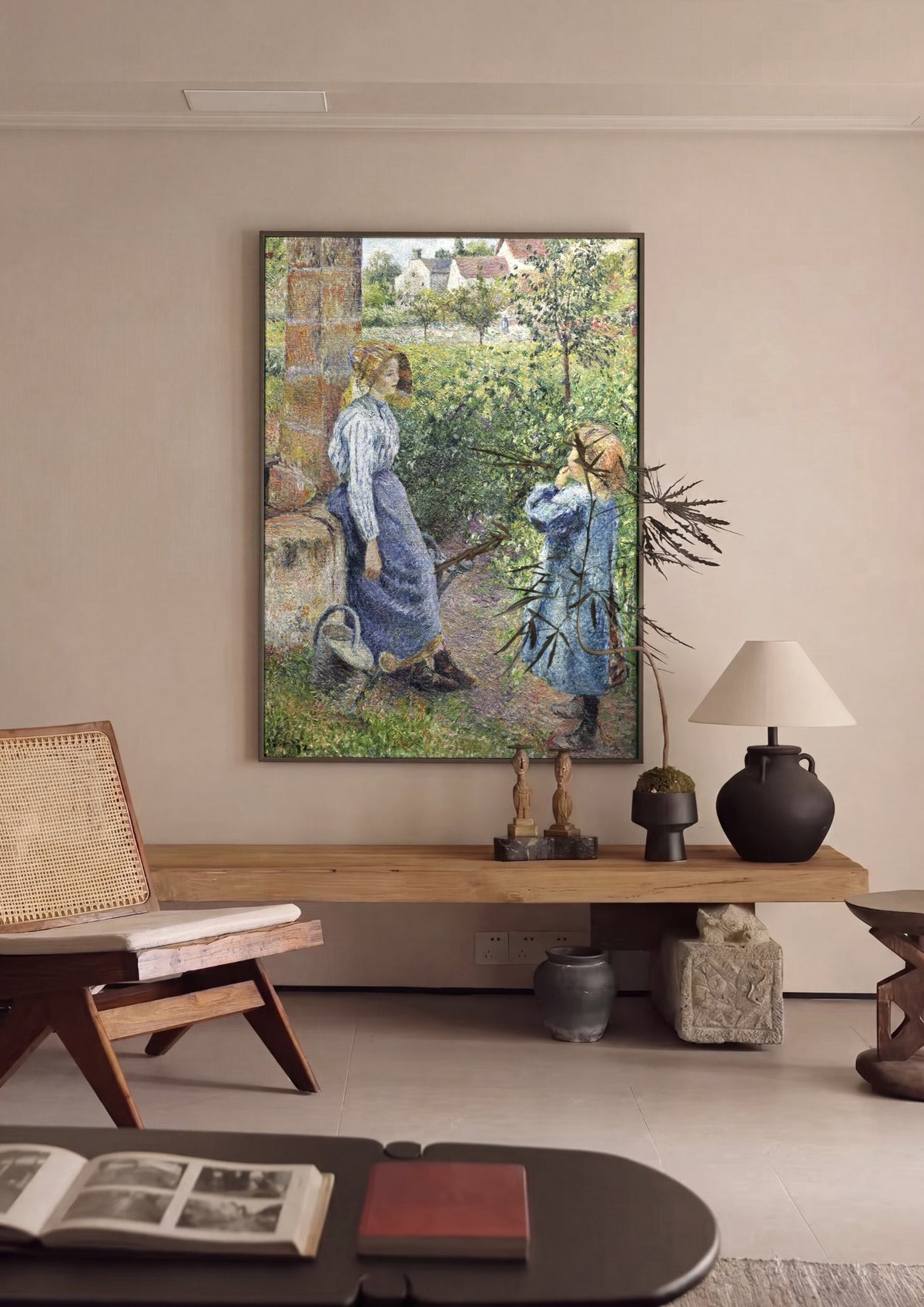 Quadro Decorativo Cenas Rurais - Camille Pissarro | quadro emoldurado na parede