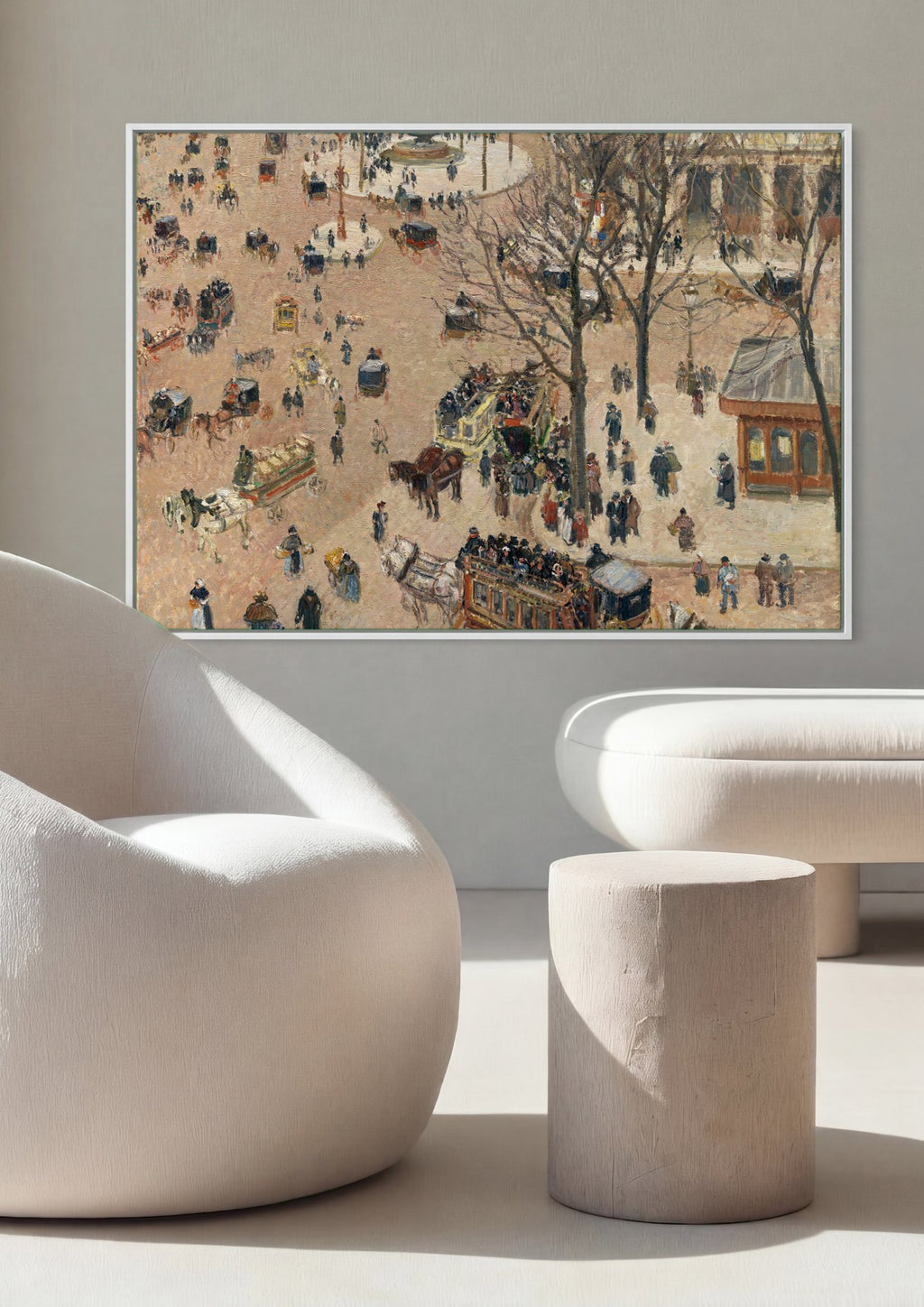 Quadro Decorativo Boulevard Montmartre - Pissarro | quadro emoldurado na parede