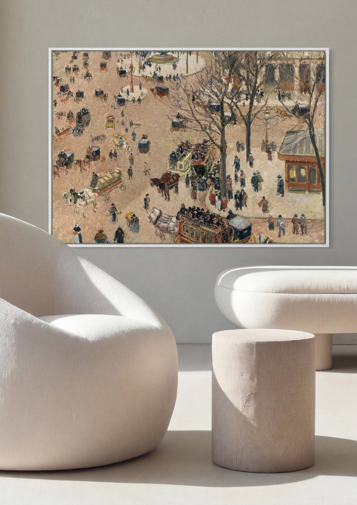 Quadro Decorativo Boulevard Montmartre - Pissarro | quadro emoldurado na parede