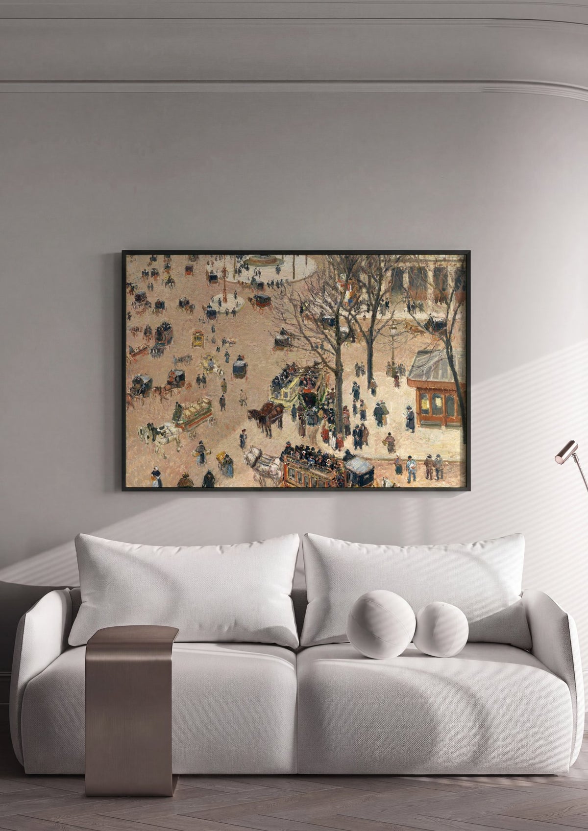 Quadro Decorativo Boulevard Montmartre - Pissarro | quadro emoldurado na parede