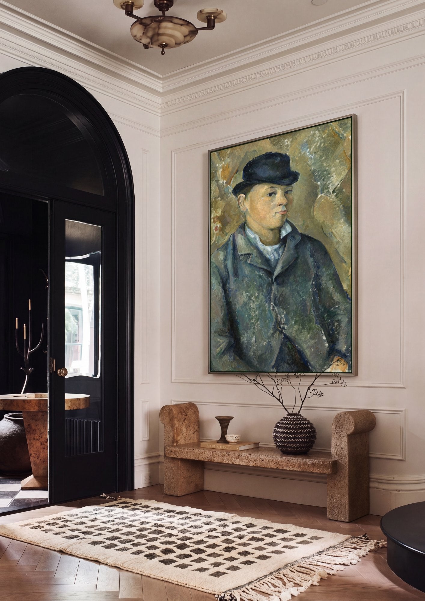 Quadro Decorativo O Filho do Artista, Paul Cezanne em ambiente decorado