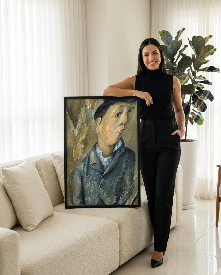 Quadro Decorativo O Filho do Artista, Paul Cezanne com modelo em ambiente