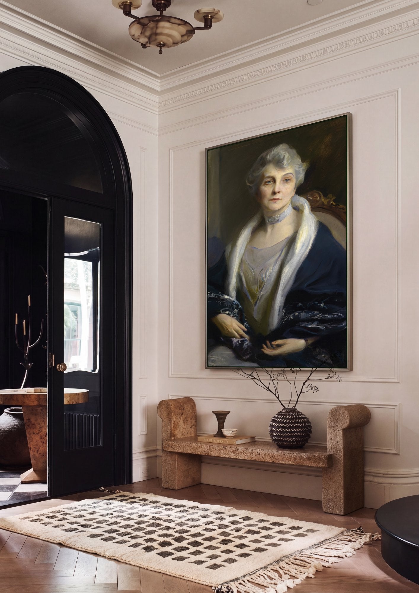 Quadro Decorativo Retrato de Senhora - Philip Alexius de László em ambiente decorado