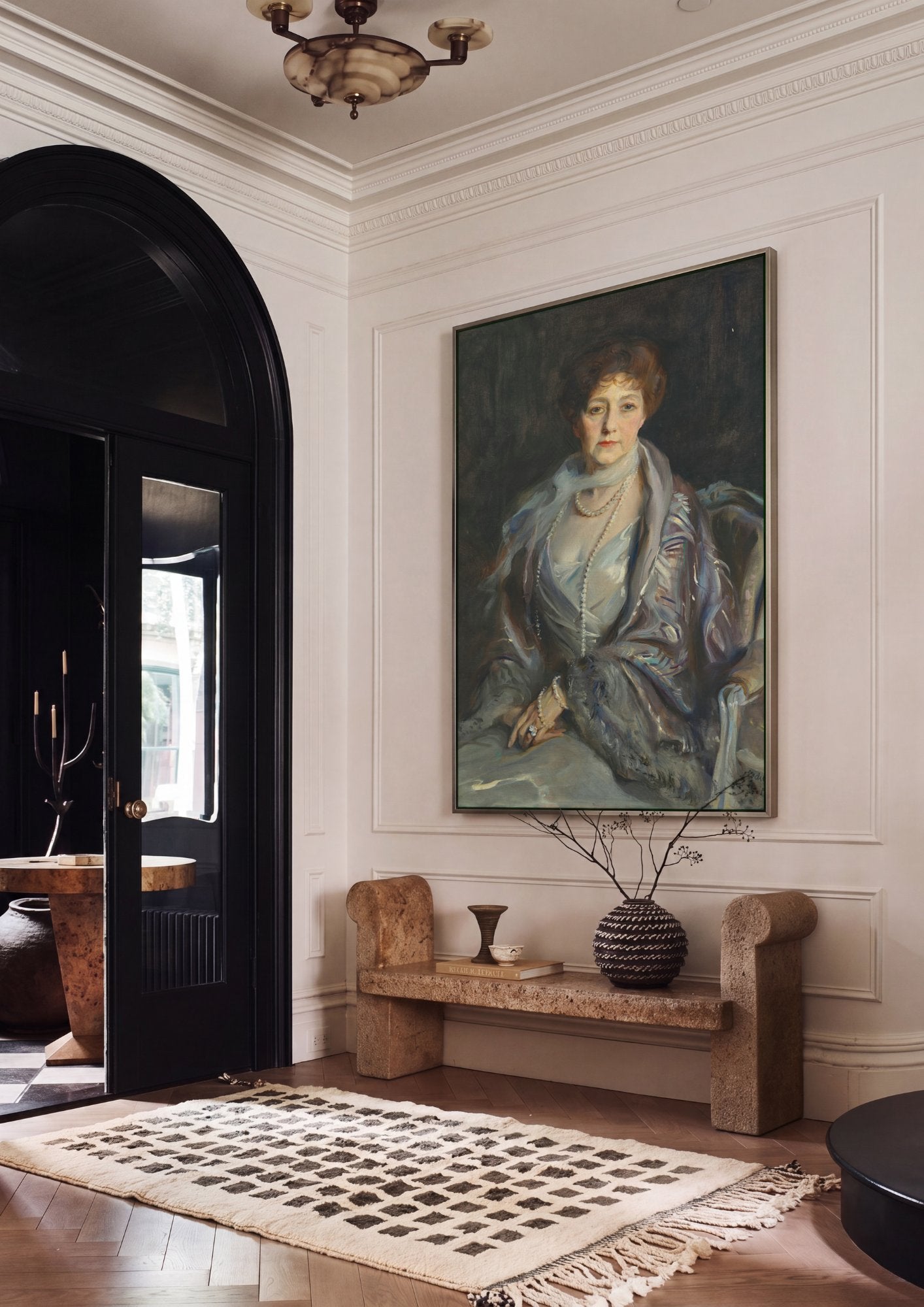 Quadro Decorativo Retrato de Senhora - Philip de László em ambiente decorado