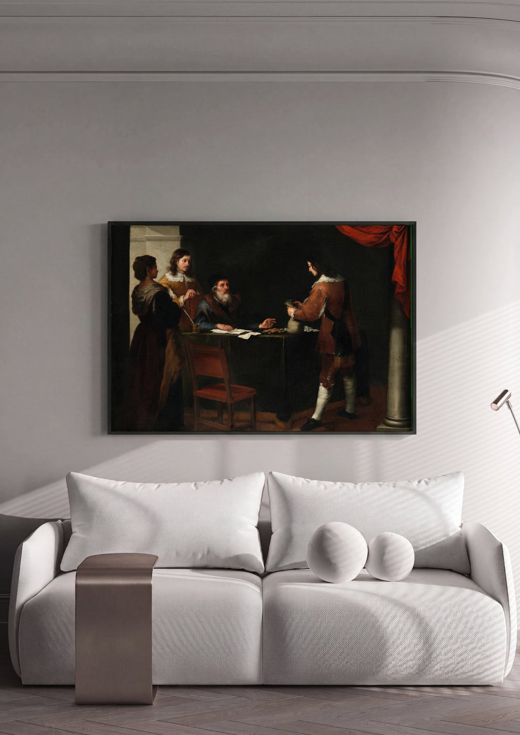 Quadro Decorativo A Parábola do Filho Pródigo - Murillo em ambiente decorado