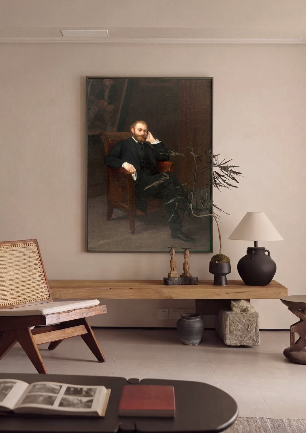Quadro Decorativo Retrato de Antonin Proust - Edouard Manet em ambiente decorado