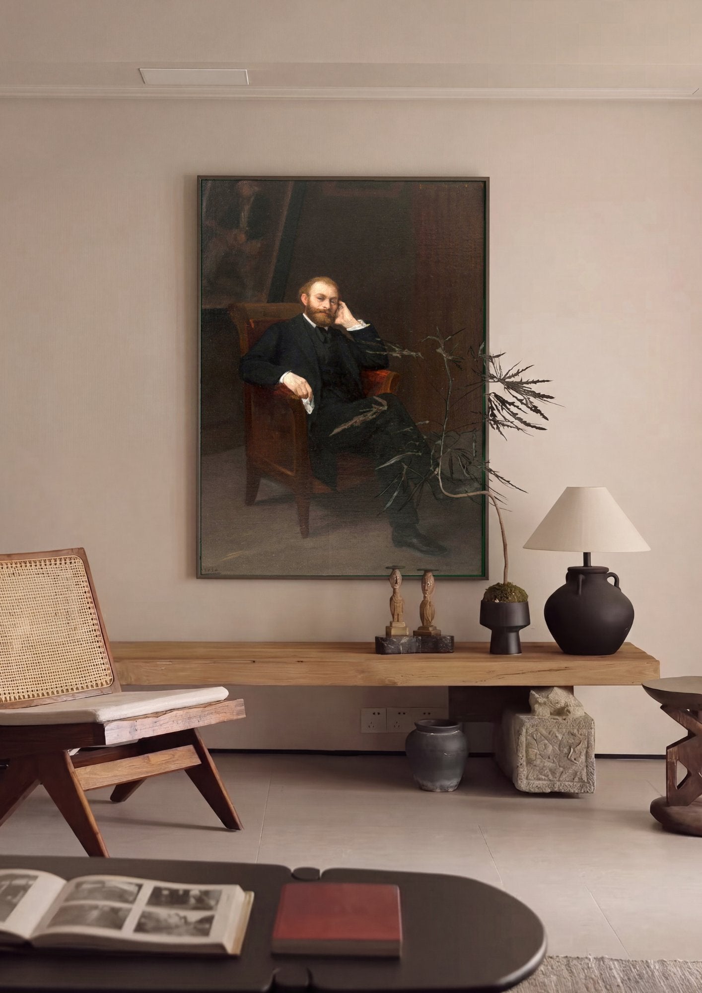 Quadro Decorativo Retrato de Antonin Proust - Edouard Manet em ambiente decorado