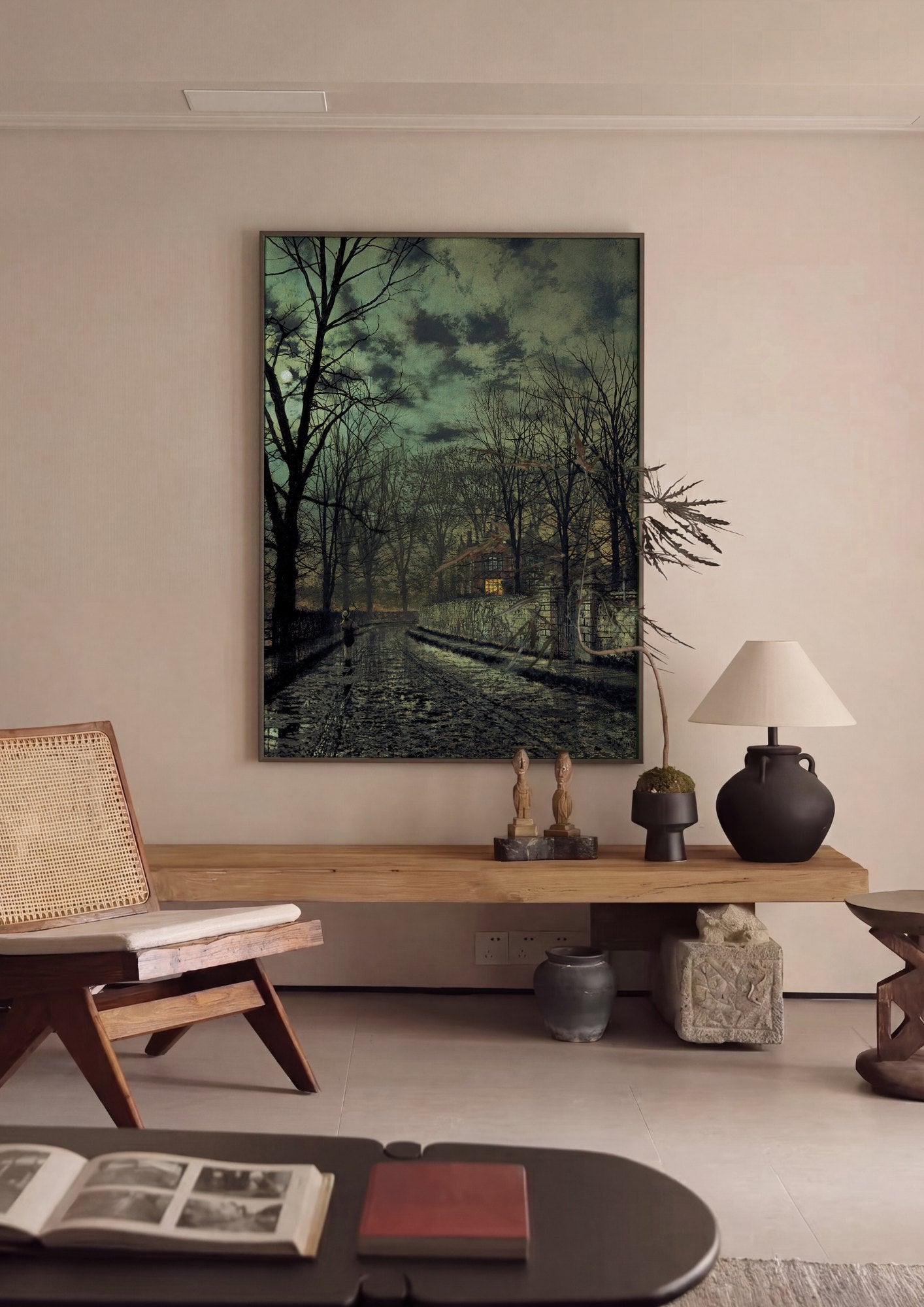 Quadro Decorativo A Chegada Solitária - Grimshaw | quadro emoldurado na parede