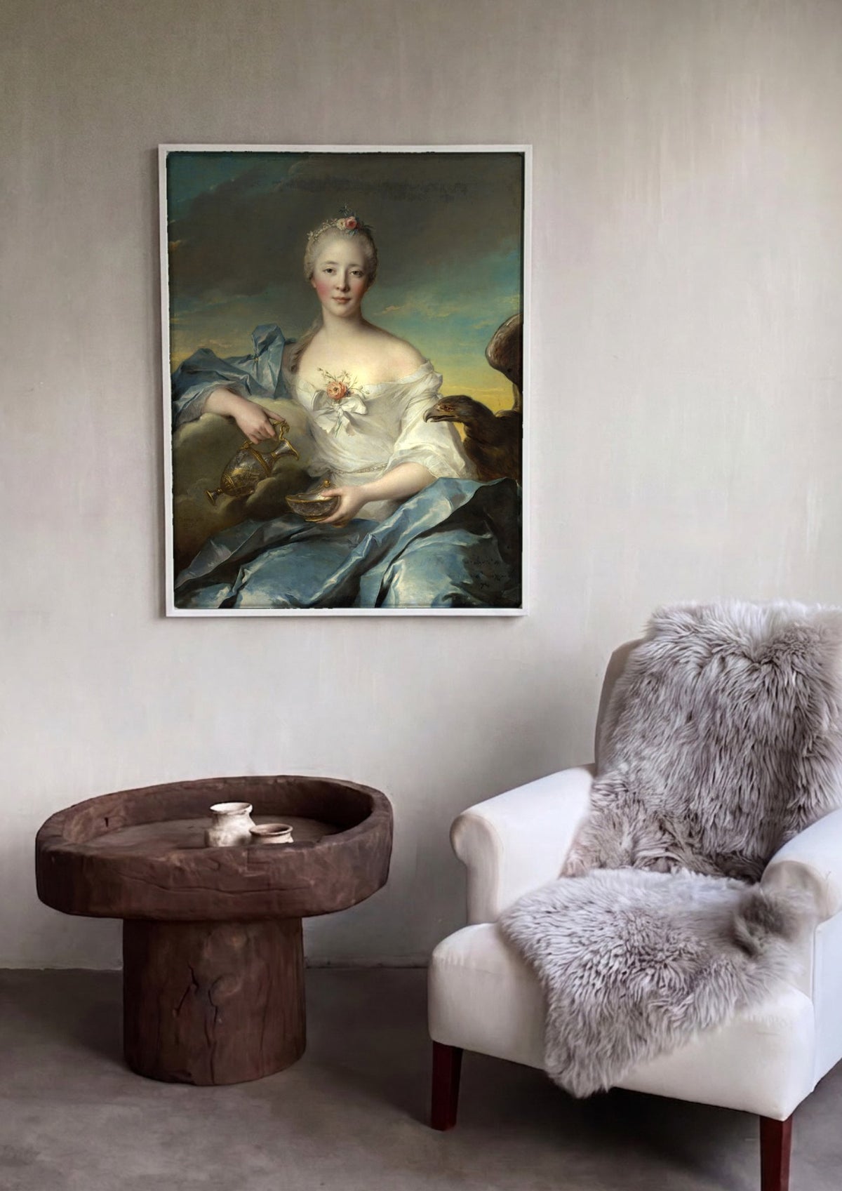 Quadro Decorativo Hebe - Jean Marc Nattier | quadro emoldurado na parede