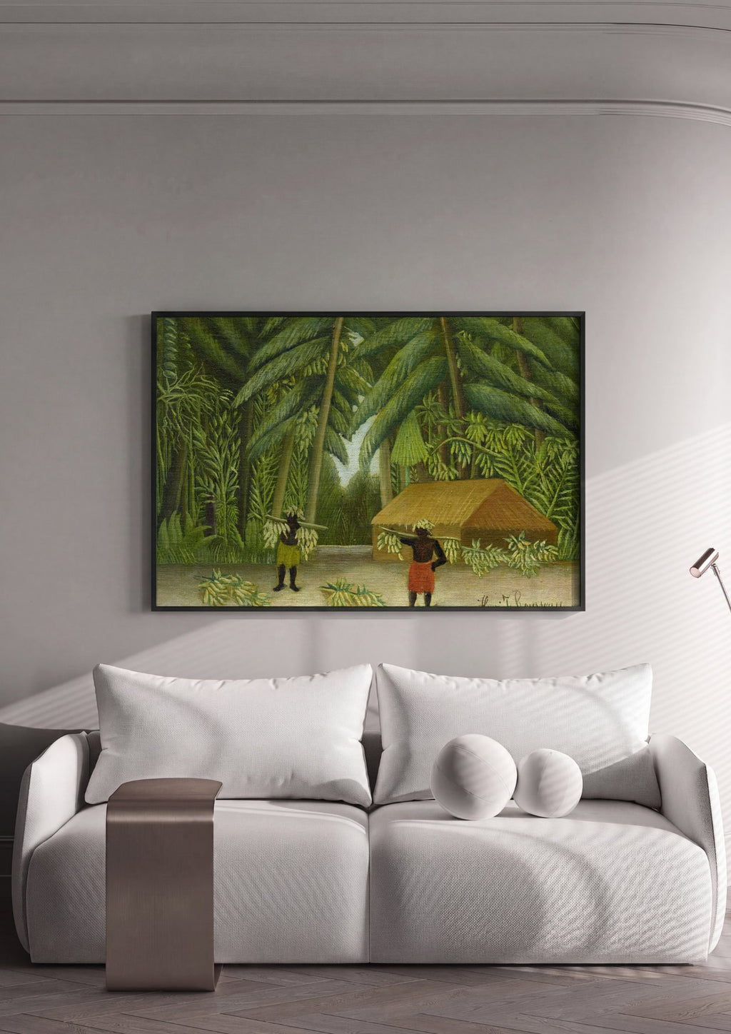 Quadro Decorativo Colheita Tropical - Henri Rousseau | quadro emoldurado na parede