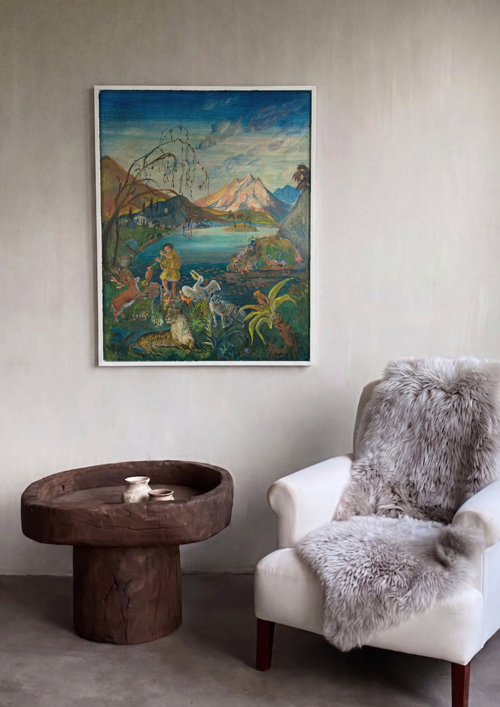 Quadro Decorativo A Idade de Ouro - Oskar Laske | quadro emoldurado na parede