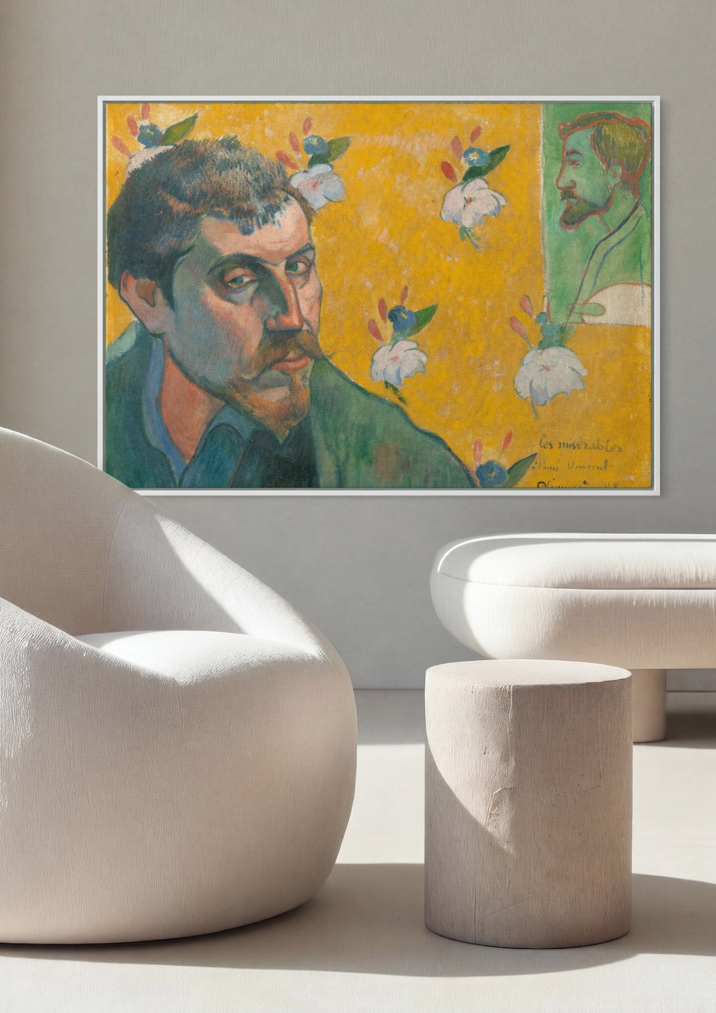 Quadro Decorativo Autorretrato 'Les Misérables' - Gauguin | quadro emoldurado na parede