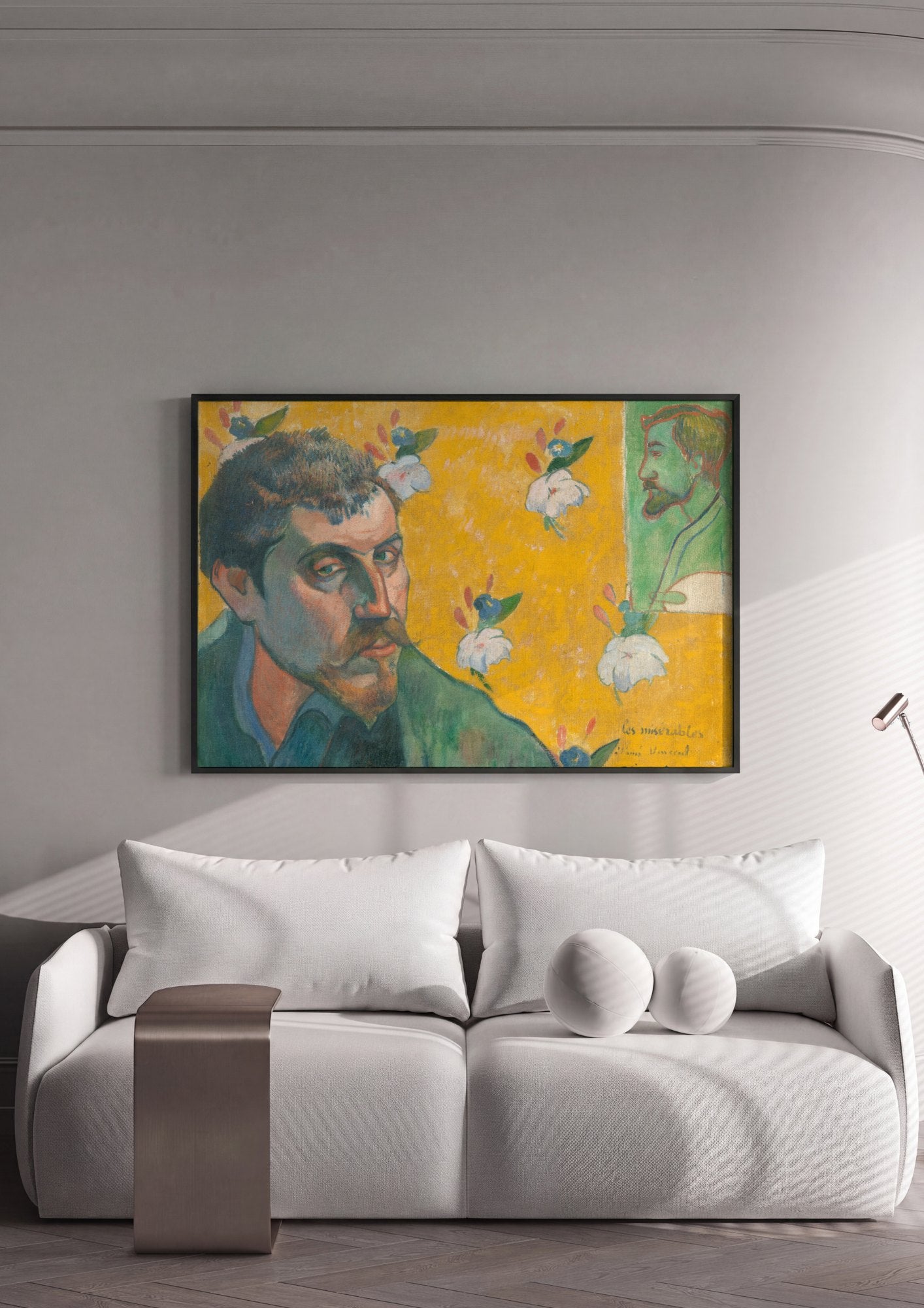 Quadro Decorativo Autorretrato 'Les Misérables' - Gauguin | quadro emoldurado na parede