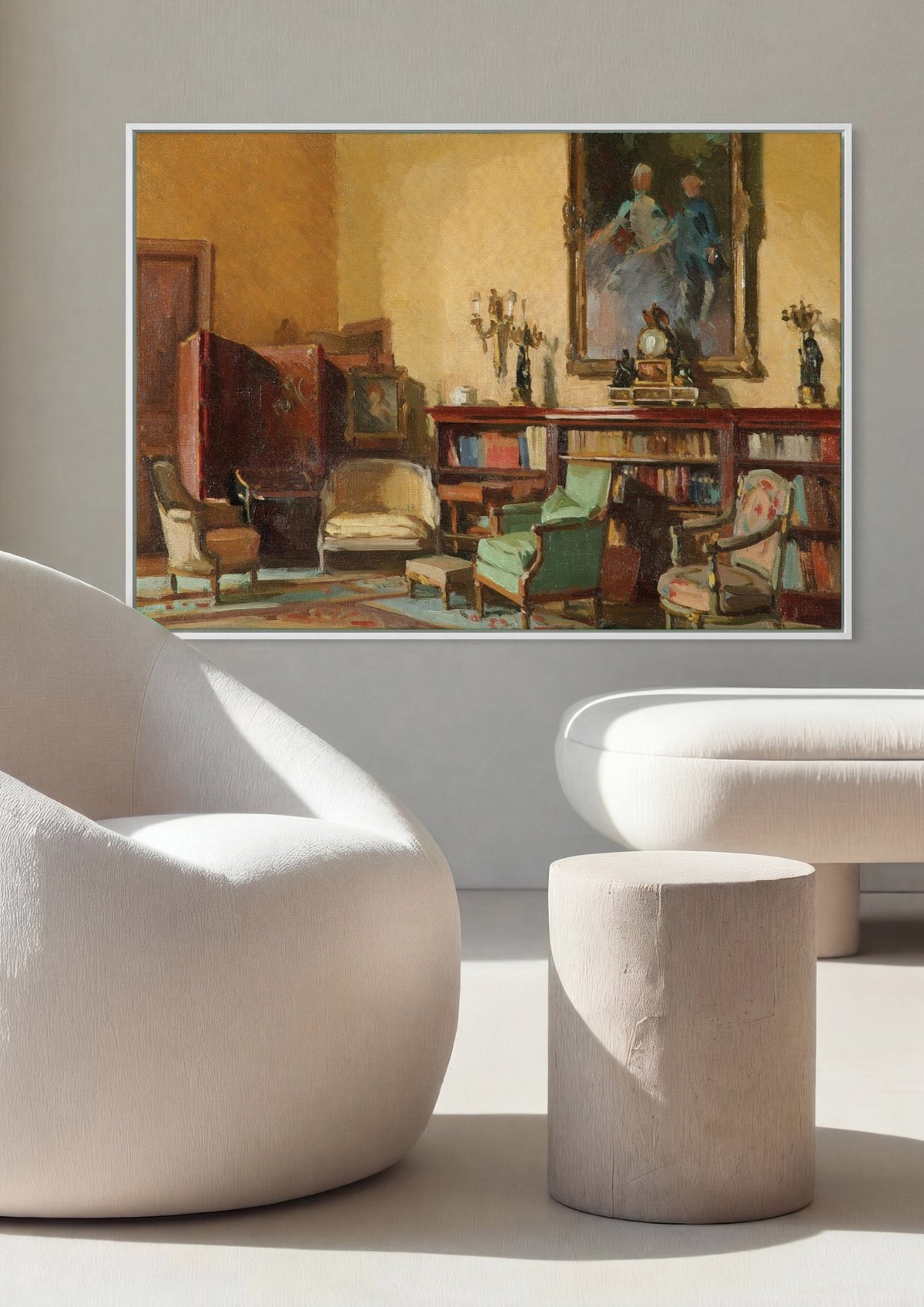 Quadro Decorativo 'O Interior' - Theodoros Rall | quadro emoldurado na parede