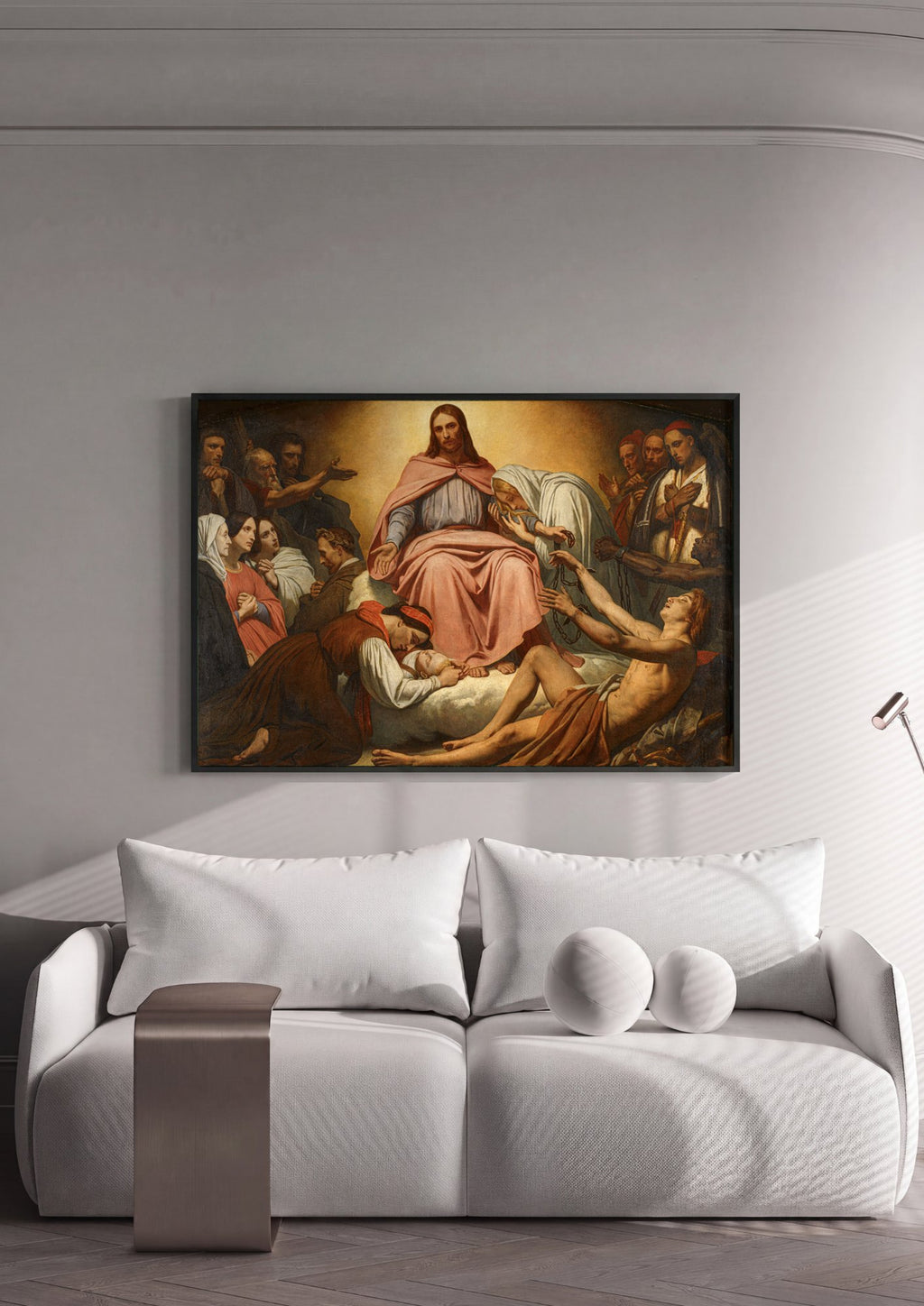 Quadro Decorativo Christus Consolator - Ary Scheffer | quadro emoldurado na parede